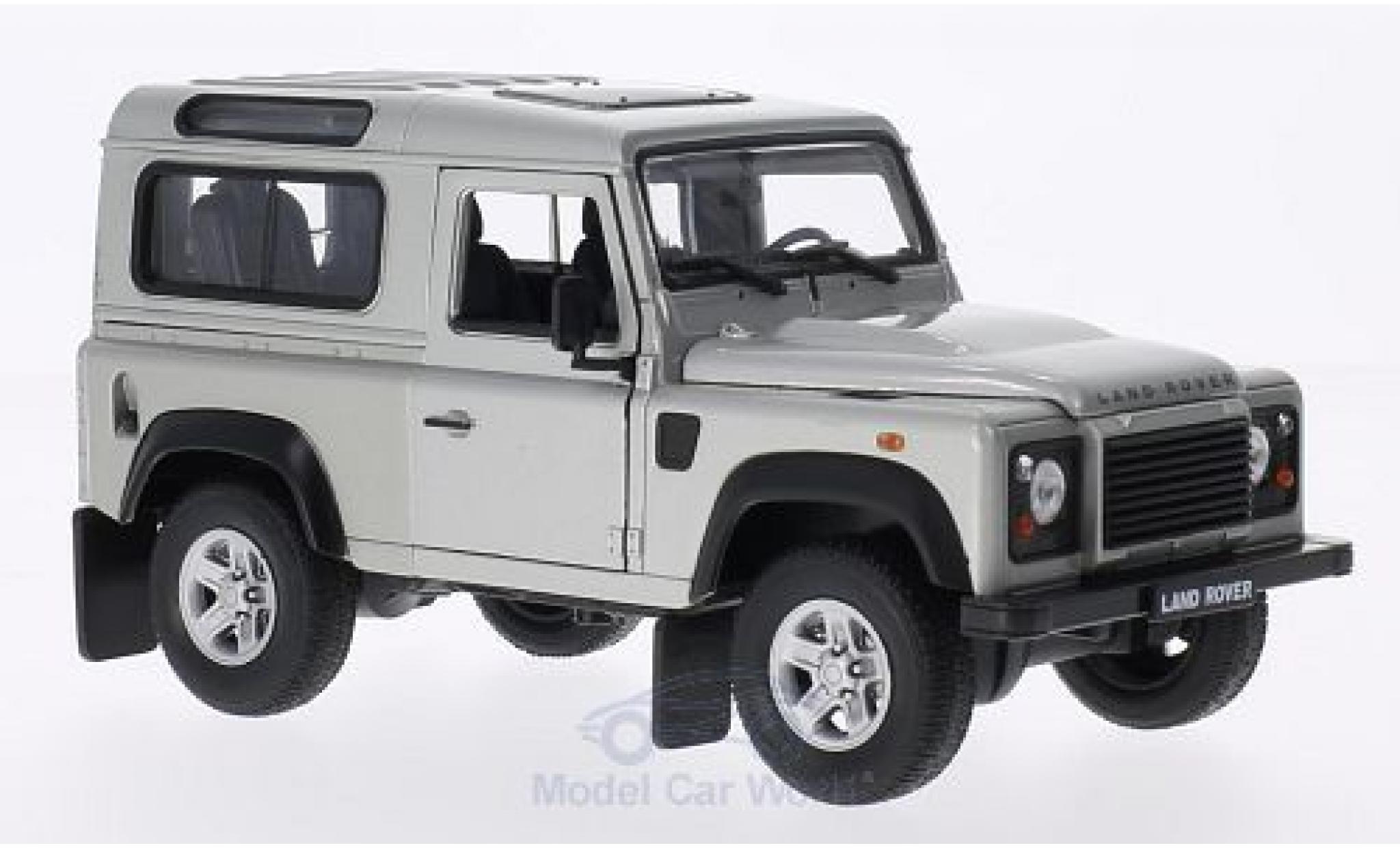 Land Rover Defender 1/24 Welly grijs modelauto