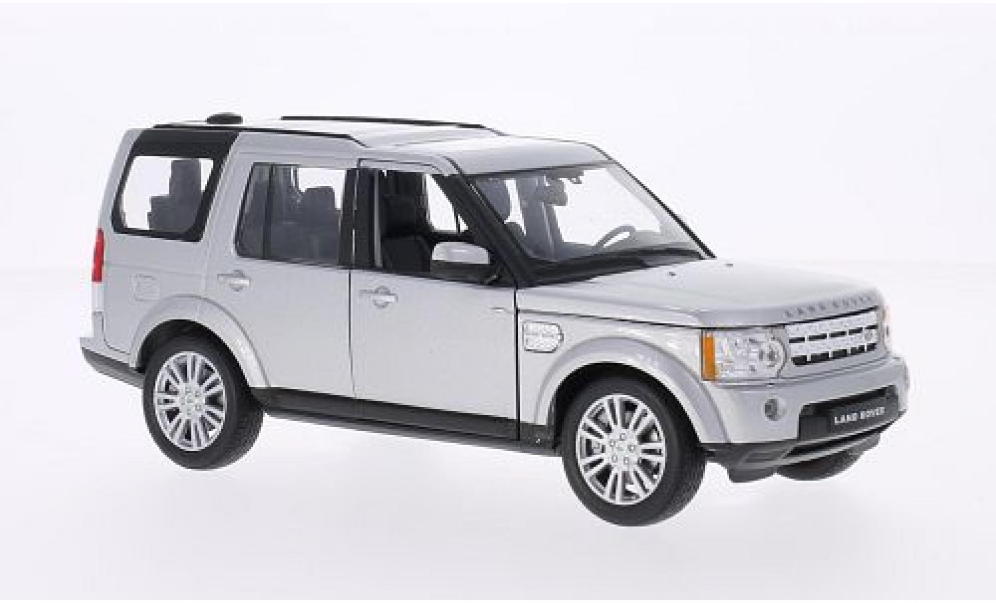 Land Rover Discovery 1/24 Welly 4 grijs modelauto