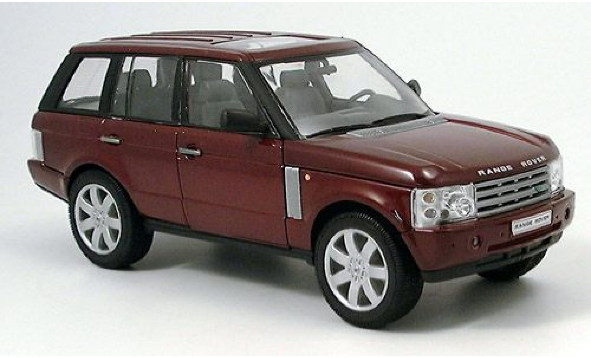 Land Rover Range Rover 1/24 Welly dkl.-rood 2003 1:24 modelauto