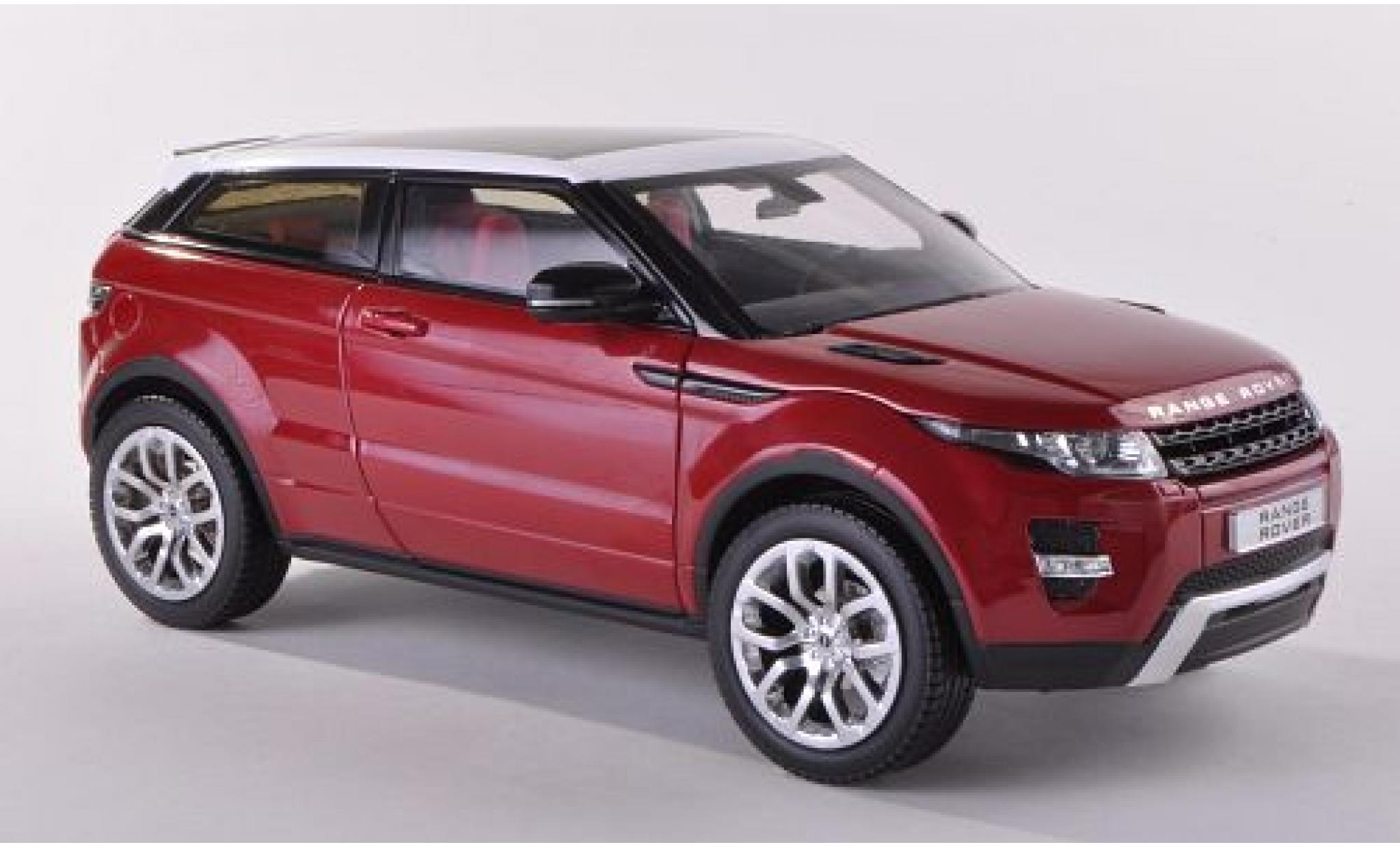 Range Rover Evoque 1/18 Welly Land Rover Coupe met.-dkl.-rood/wit LHD (GTA Edition) 1:18 modelauto