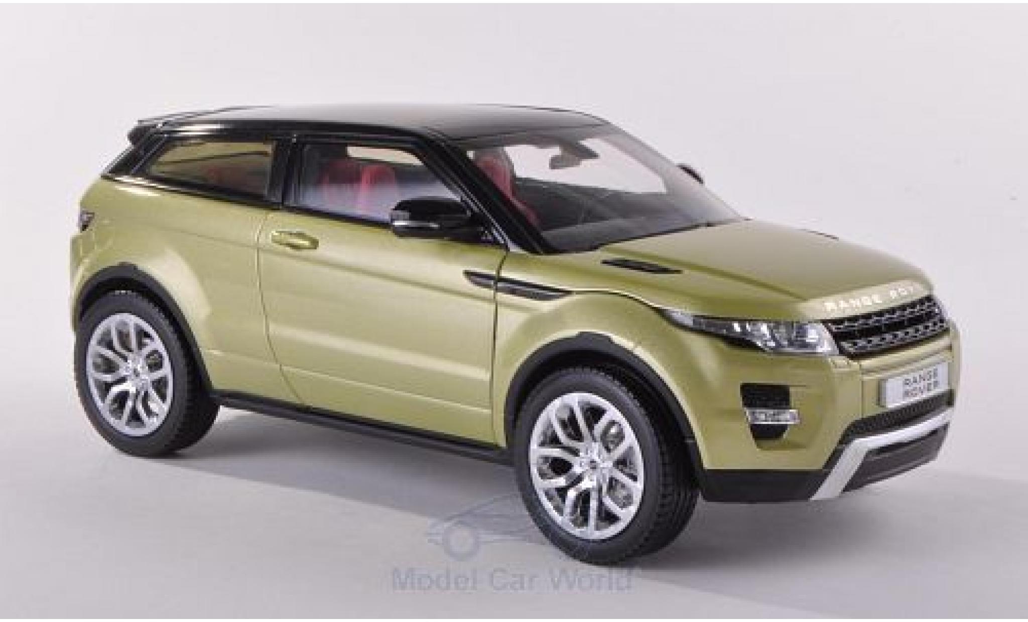 Land Rover Range Rover 1/18 Welly Evoque metallic groen/zwart ohne Vitrine modelauto