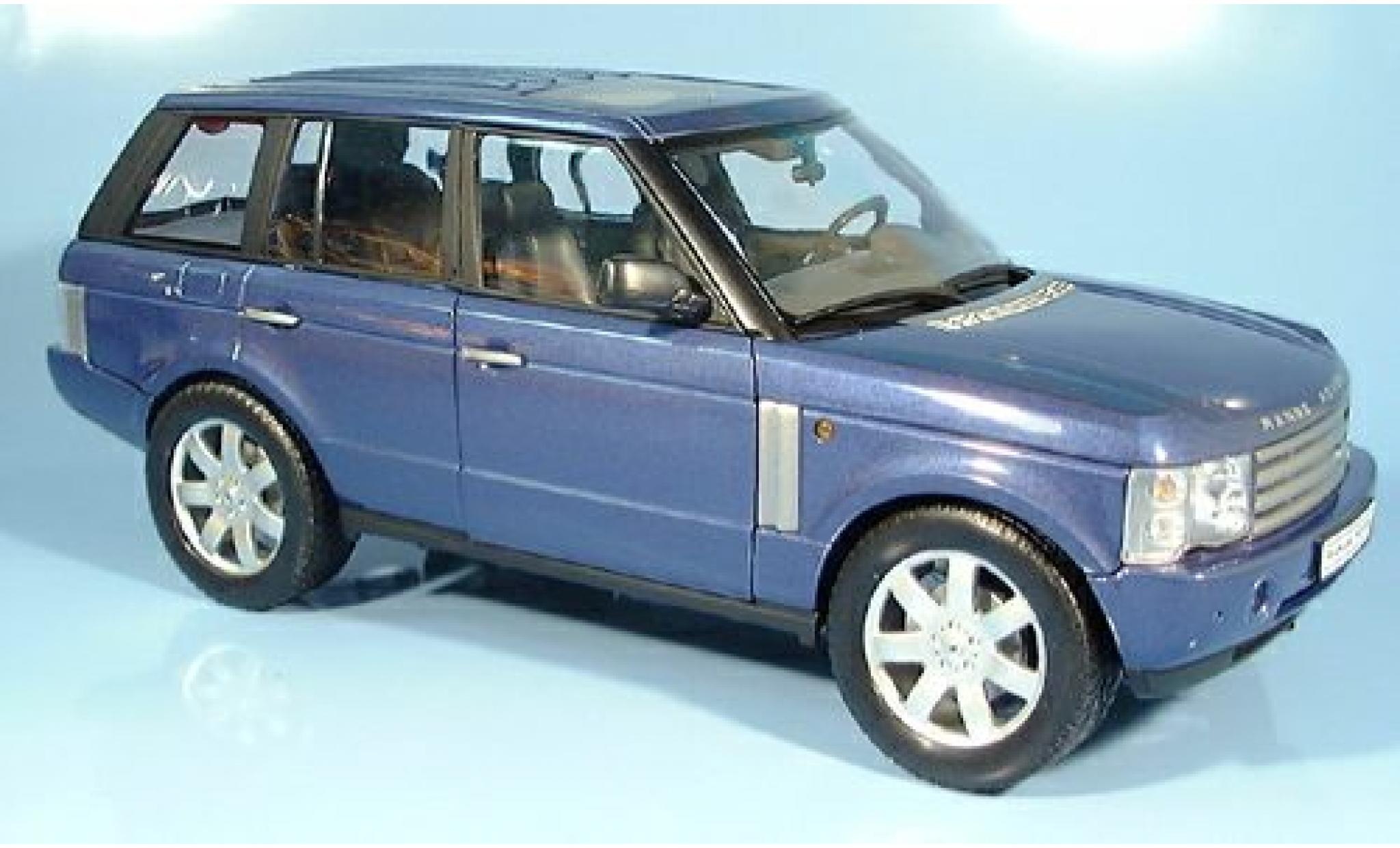 Land Rover Range Rover 1/18 Welly met. blauw 2003 1:18 modelauto