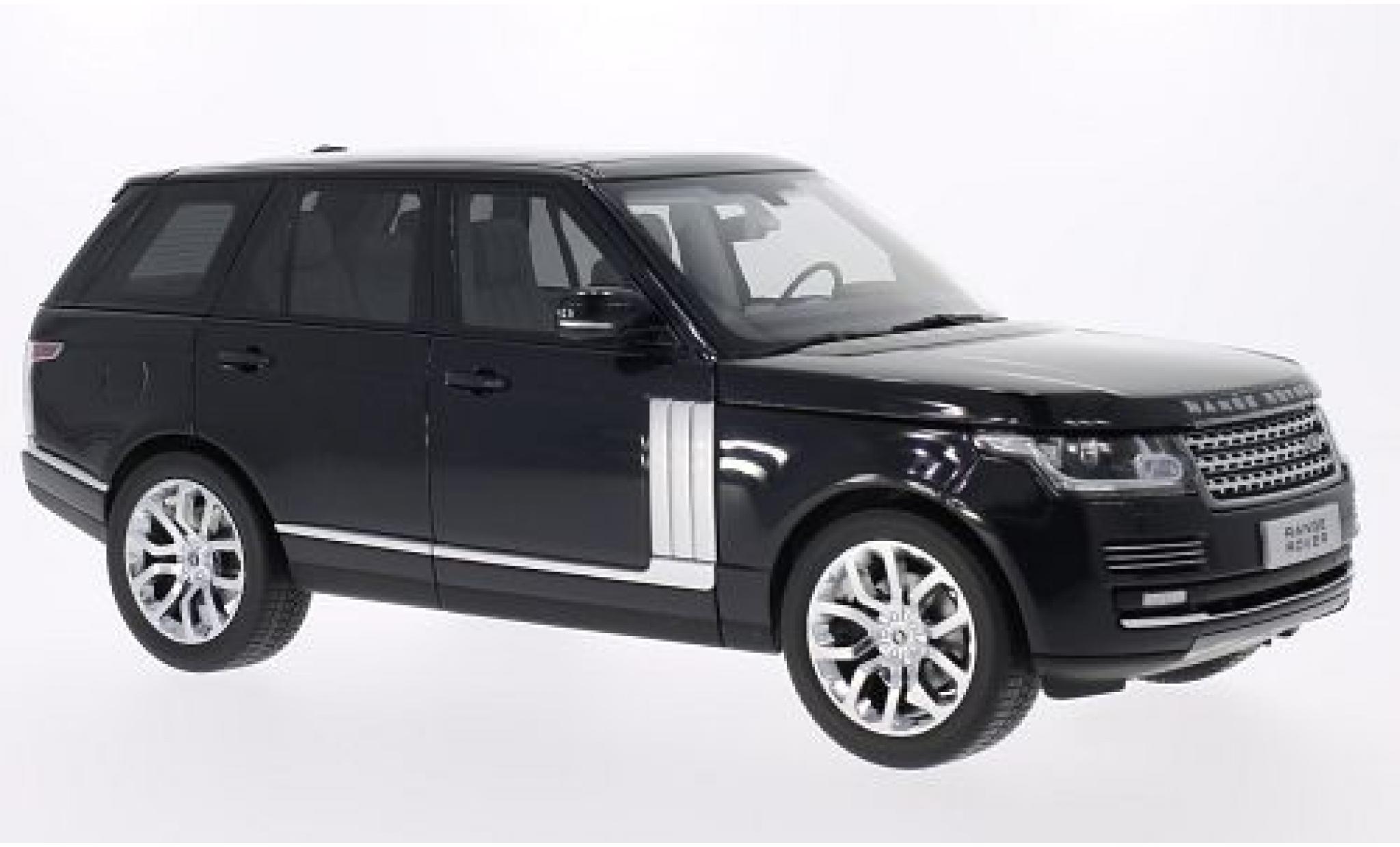 Land Rover Range Rover 1/18 Welly metallic zwart 2013 GTA Edition modelauto