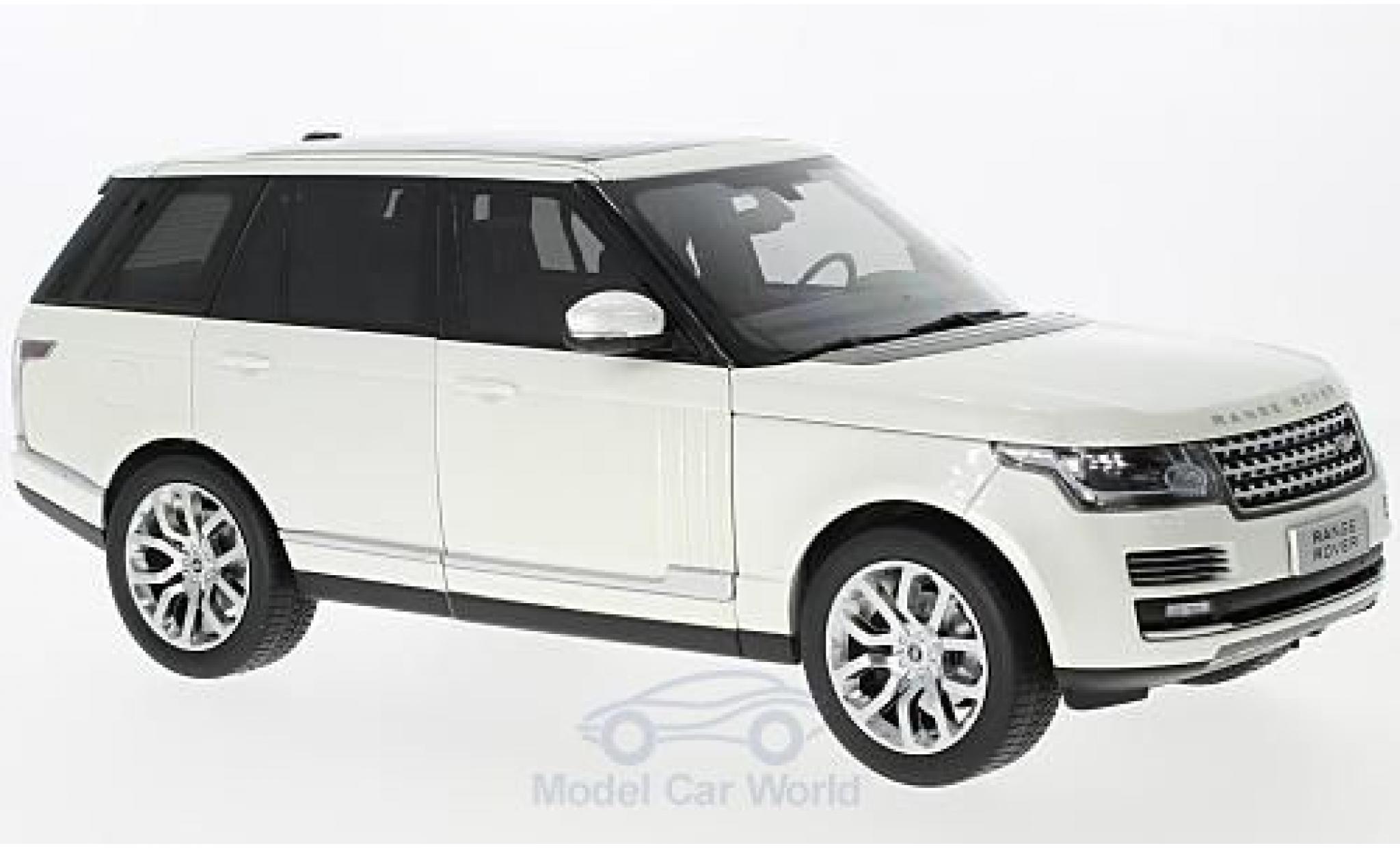 Land Rover Range Rover 1/18 Welly metallic wit 2013 GTA Edition modelauto