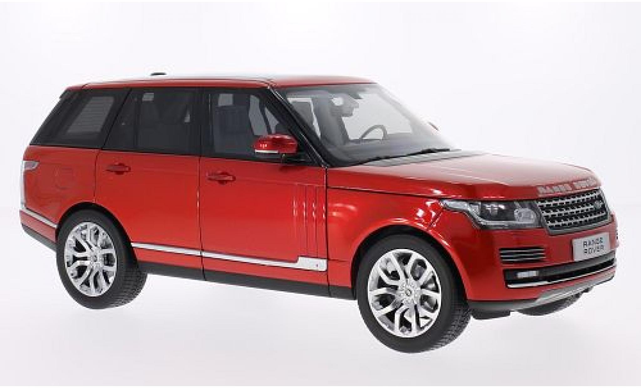 Land Rover Range Rover 1/18 Welly rood 2013 1:18 modelauto