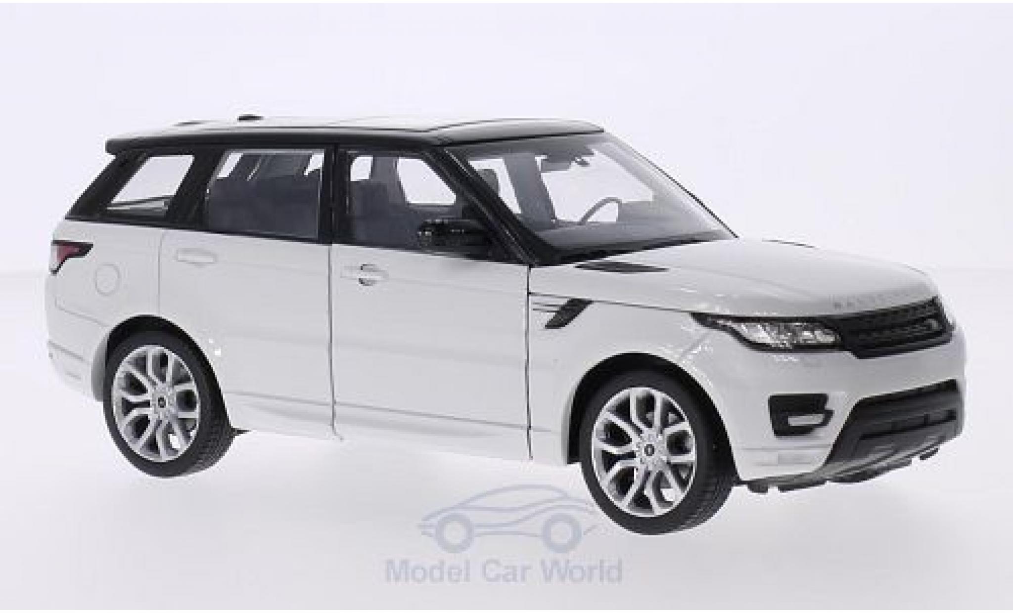 Land Rover Range Rover 1/24 Welly Sport wit/zwart modelauto