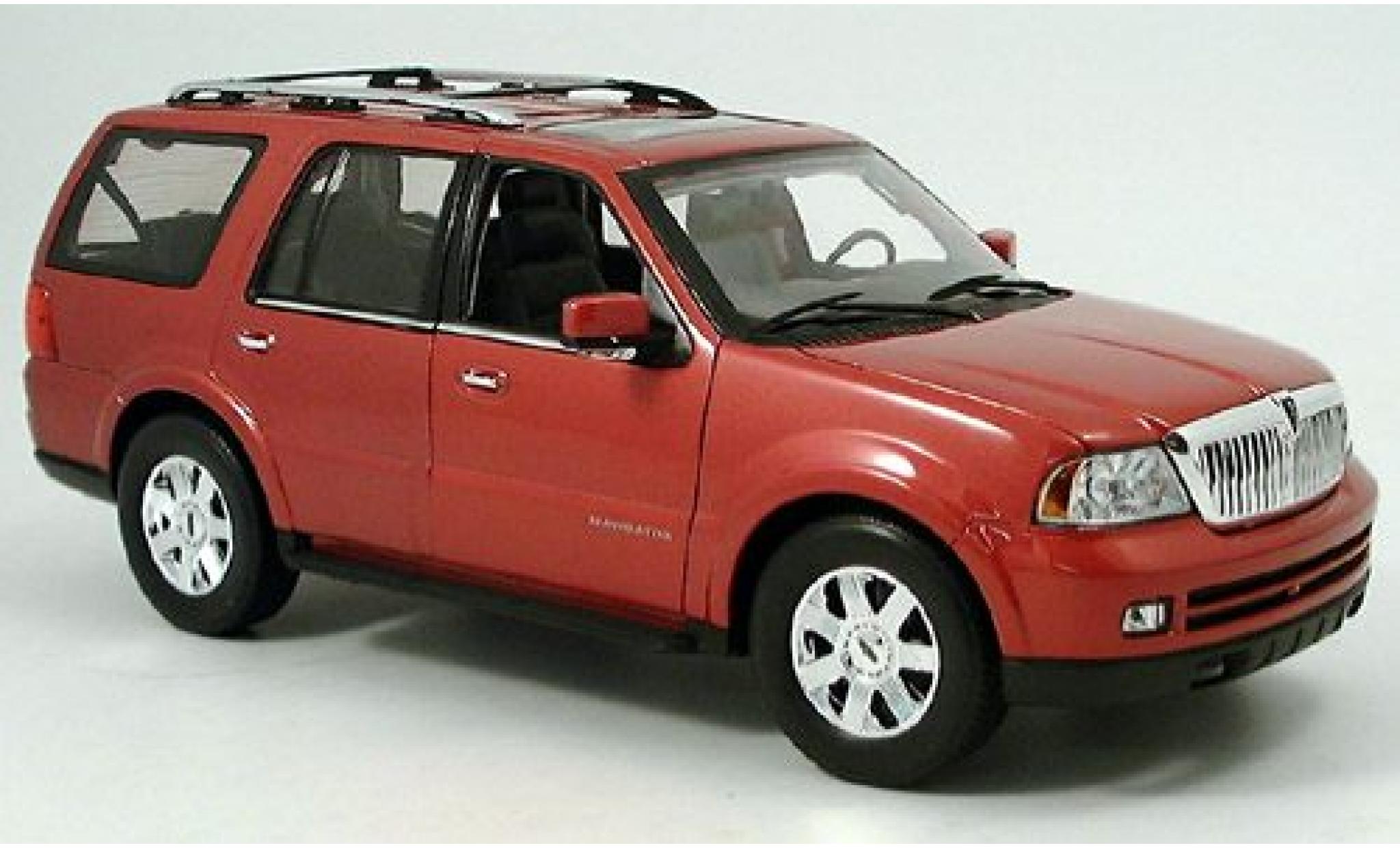 Lincoln Navigator 1/18 Welly rood 2005 1:18 modelauto