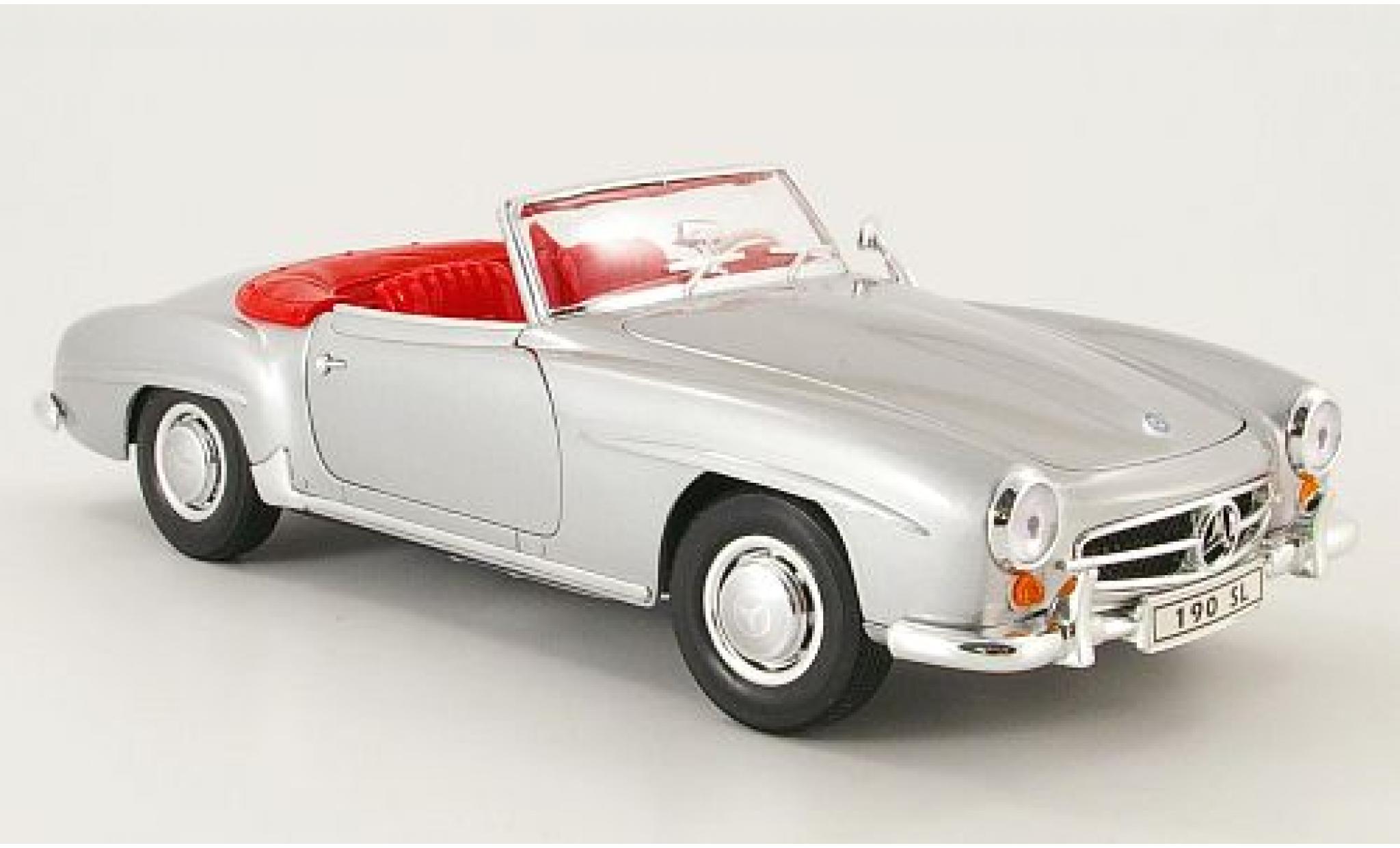 Mercedes 190 1/18 Welly SL grijs offen 1955 1:18 modelauto