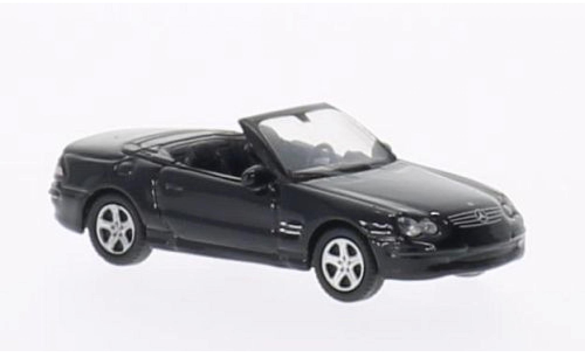 Mercedes Classe SL 1/87 Welly SL 500 Cabrio zwart 1:87 modelauto