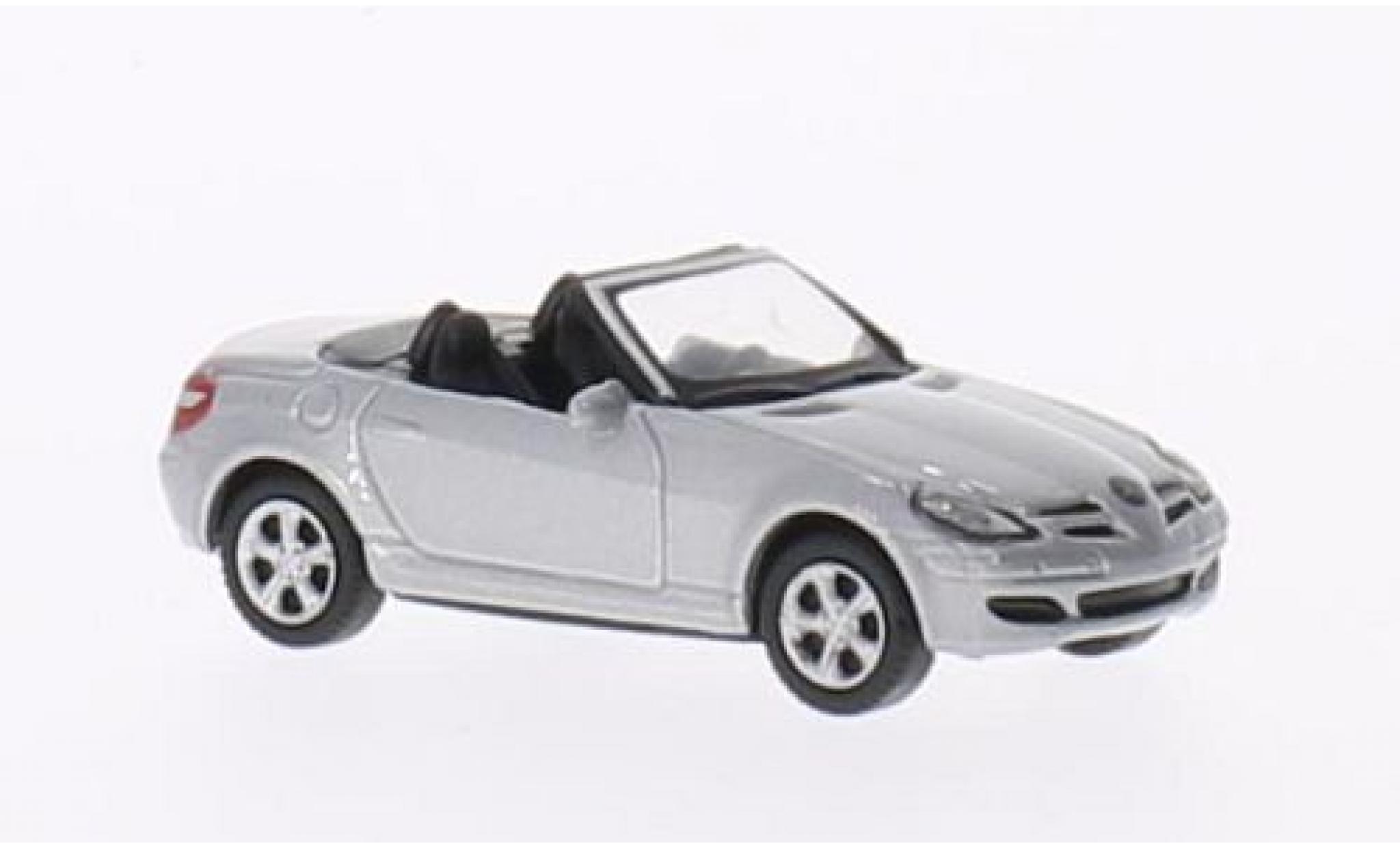 Mercedes Classe SLK 1/87 Welly SLK 350 metallic grijs Verdeck ougroen modelauto