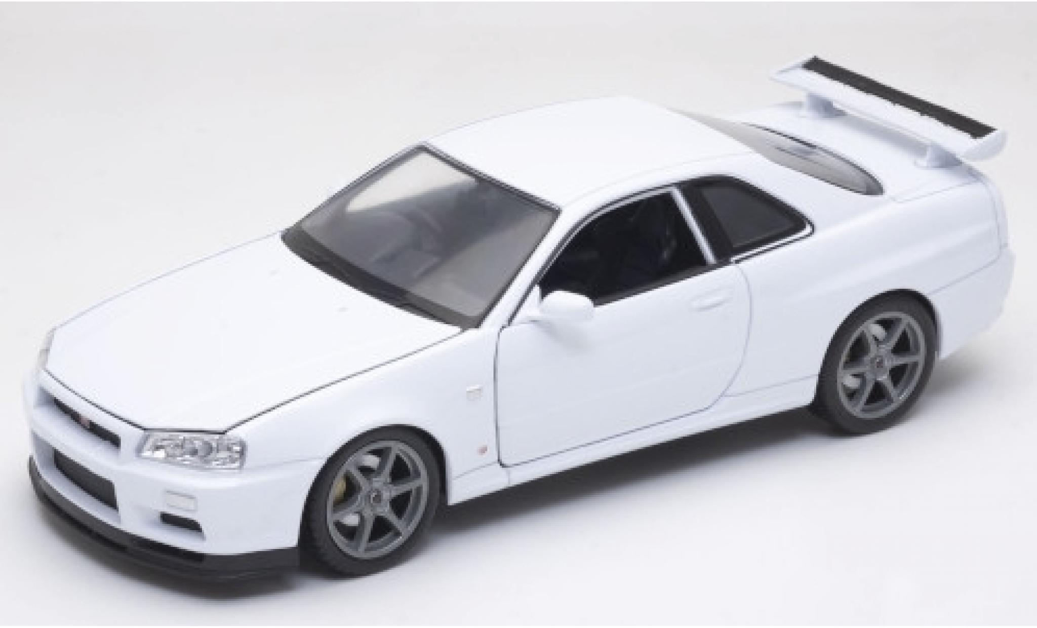 Nissan Skyline 1/24 Welly GT-R (R34) wit RHD modelauto