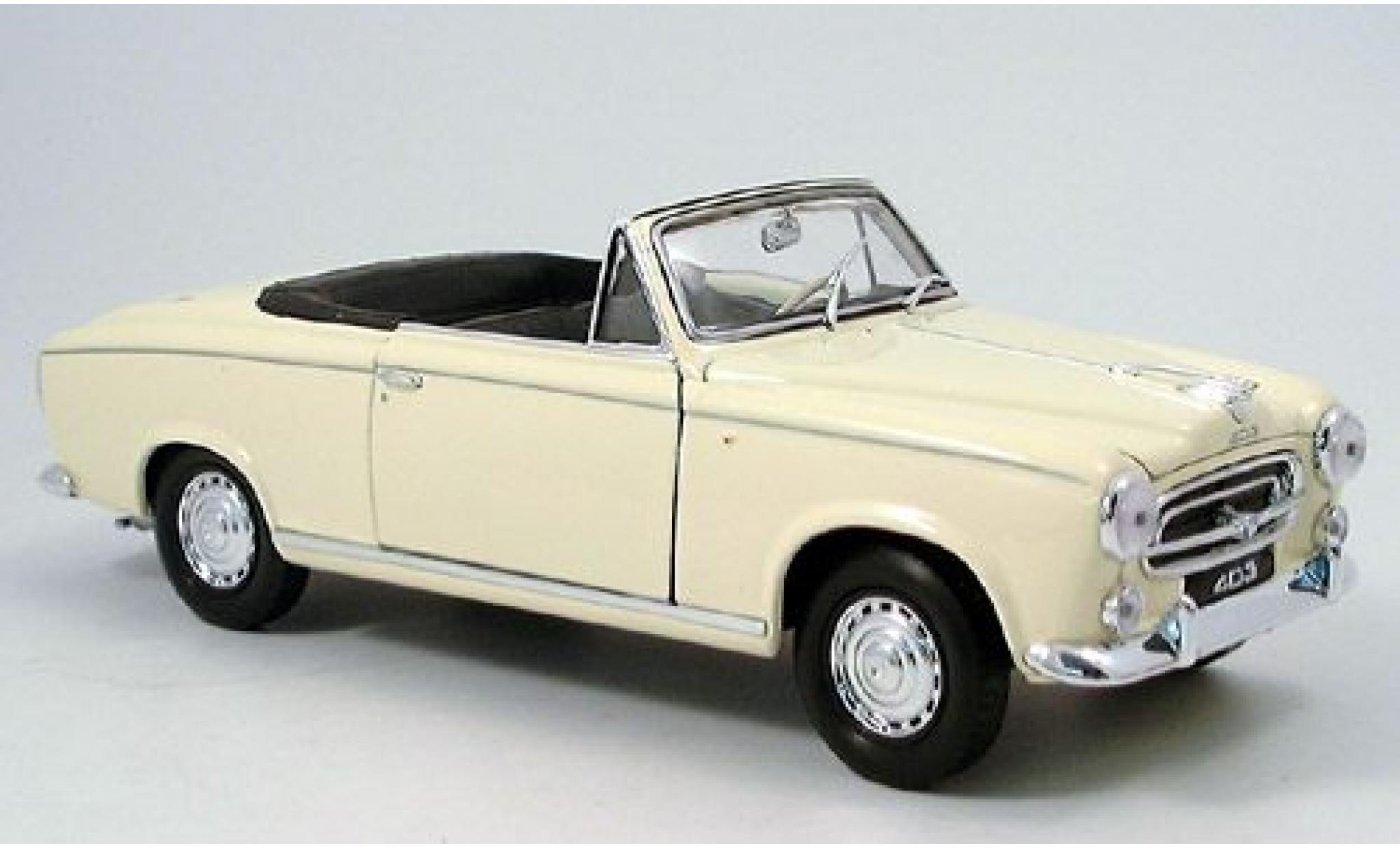 Peugeot 403 1/18 Welly Cabrio beige 1957 1:18 modelauto