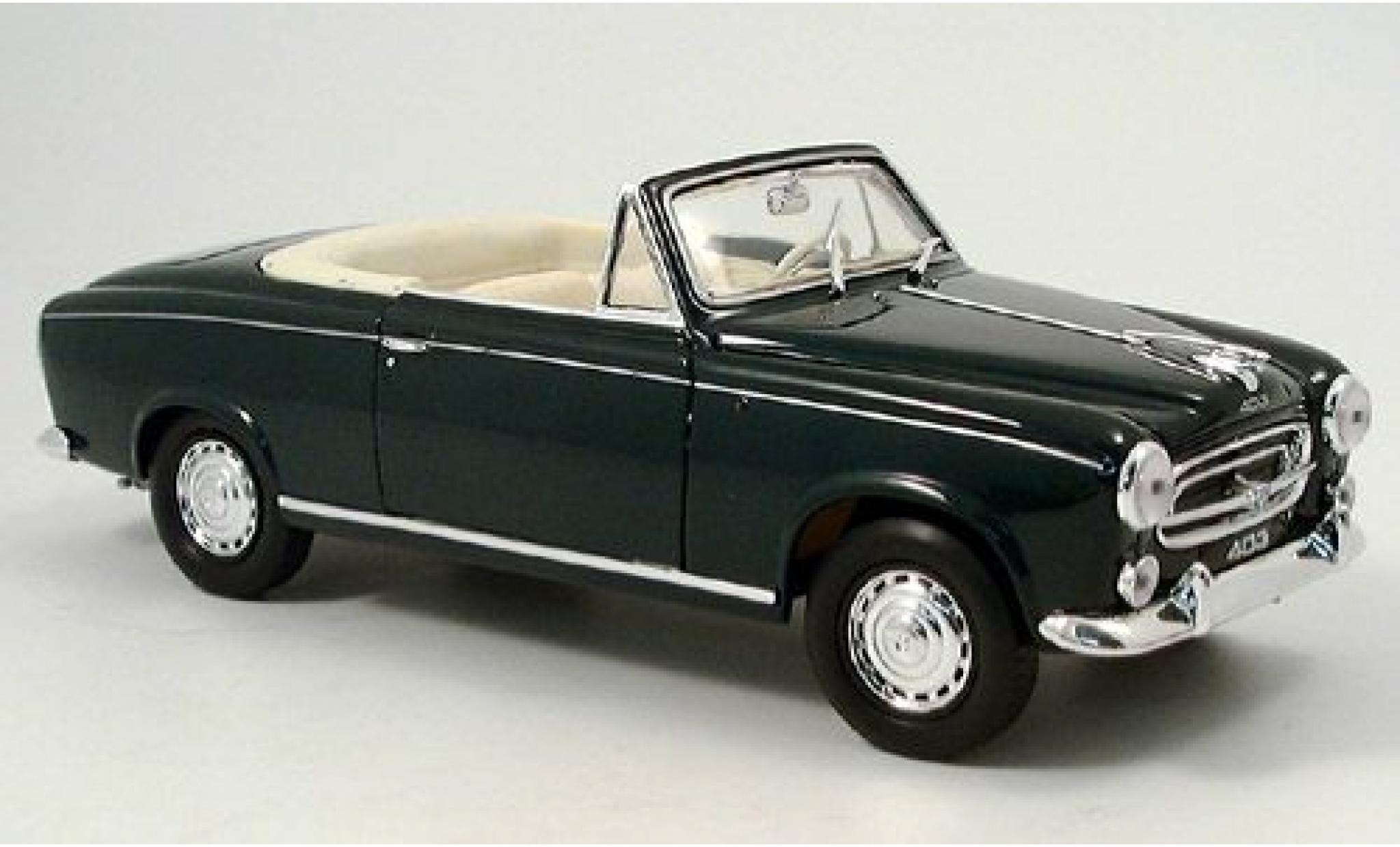 Peugeot 403 1/18 Welly Cabrio dk. groen 1957 1:18 modelauto