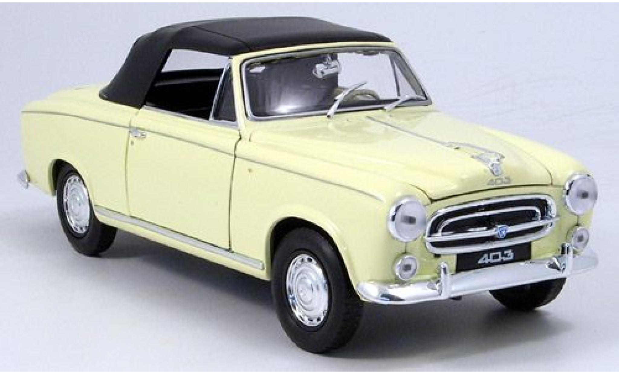 Peugeot 403 1/18 Welly Cabriolet beige geschlossen 1957 1:18 modelauto