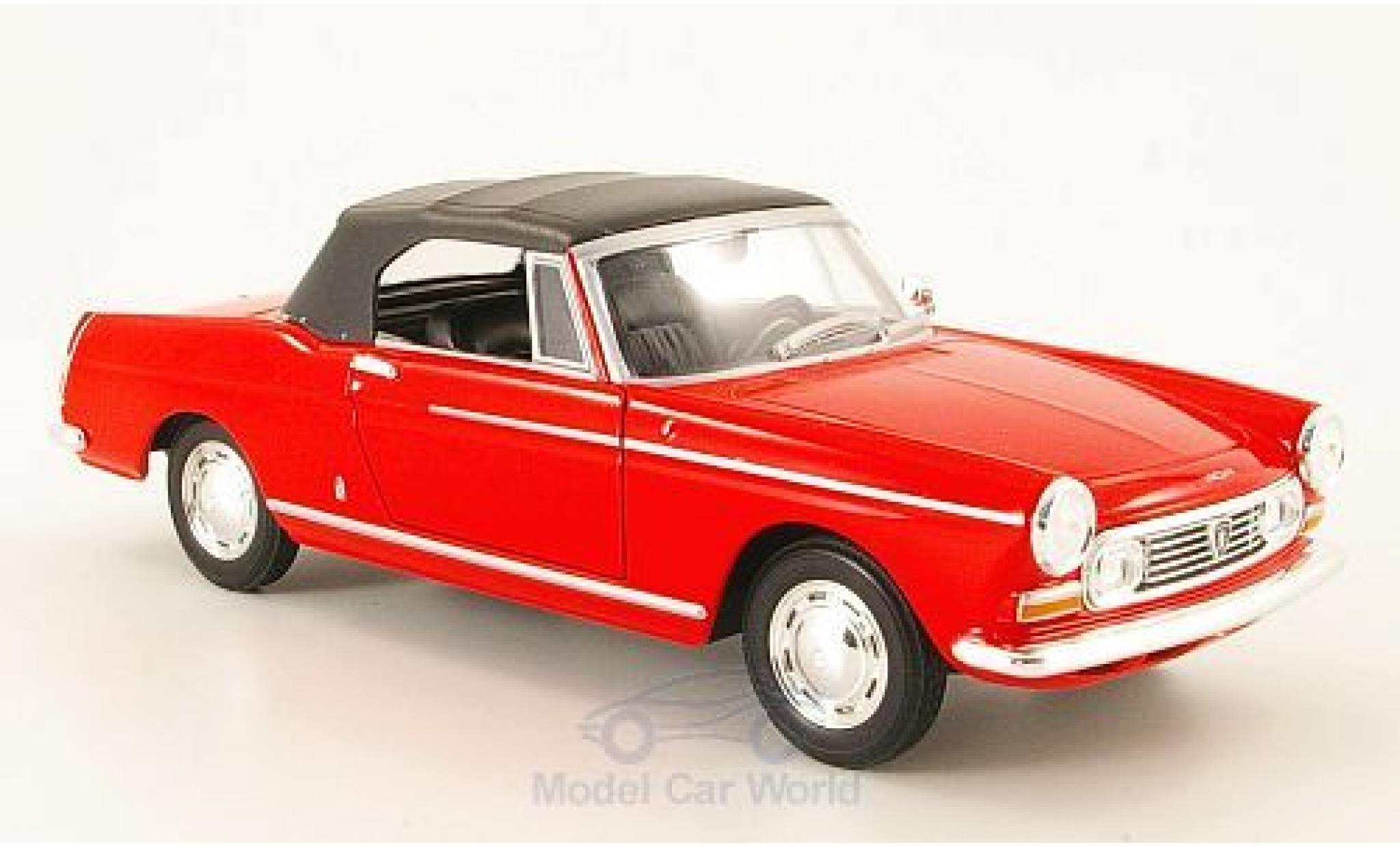 Peugeot 404 Cabriolet 1/24 Welly Cabriolet rood 1963 geschlossen modelauto