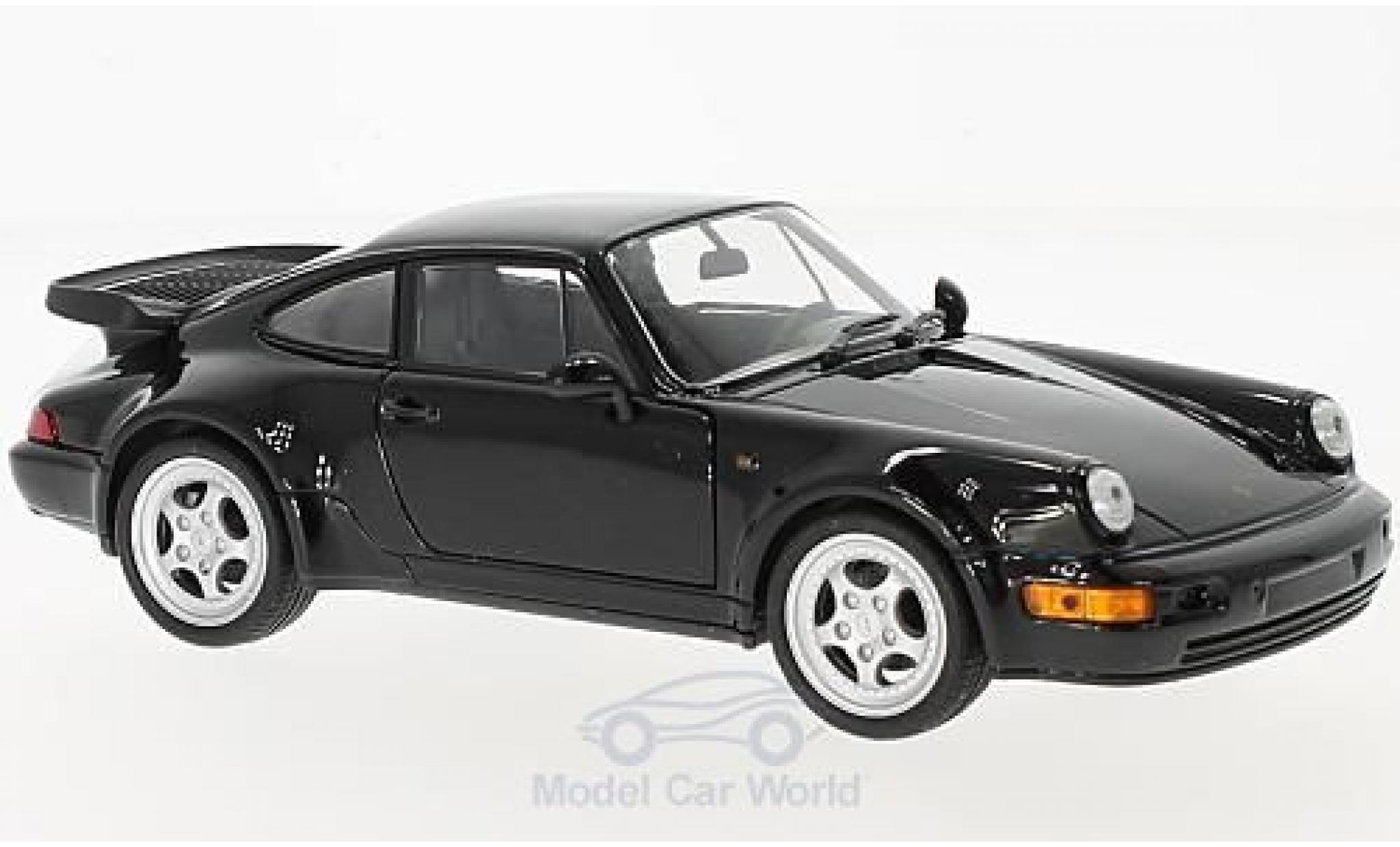 Porsche 964 Turbo 1/24 Welly 911 () Turbo 3.0 zwart 1974 modelauto