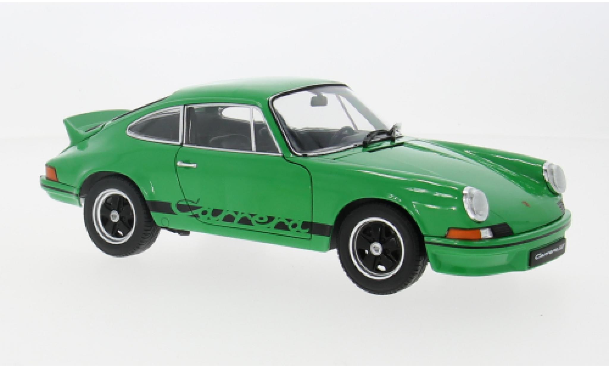 Porsche 911 1/18 Welly Carrera RS 2.7 groen/zwart 1973 1:18 modelauto