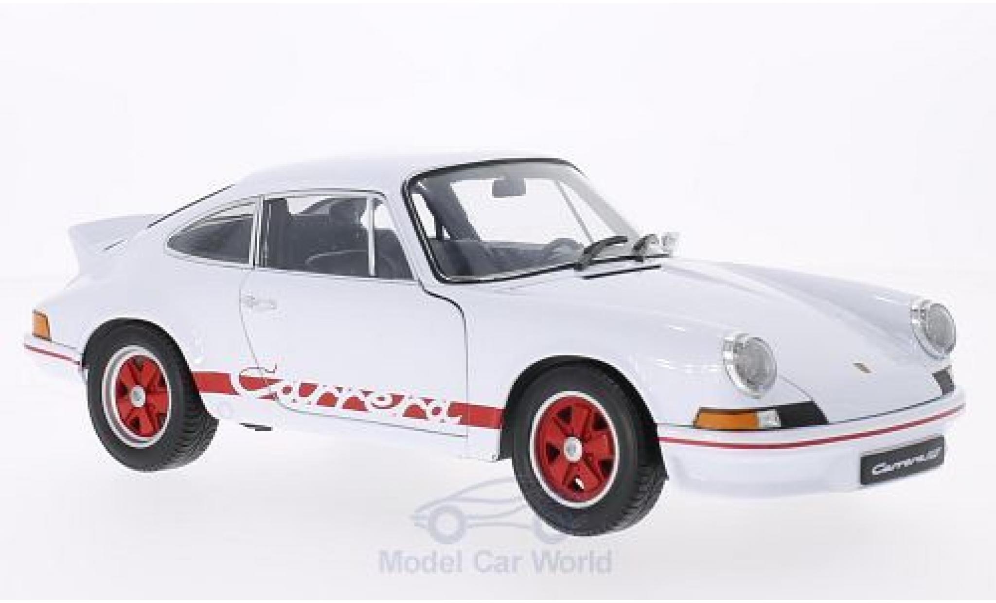 Porsche 911 RS 1/18 Welly Carrera RS wit/rood 1973 modelauto
