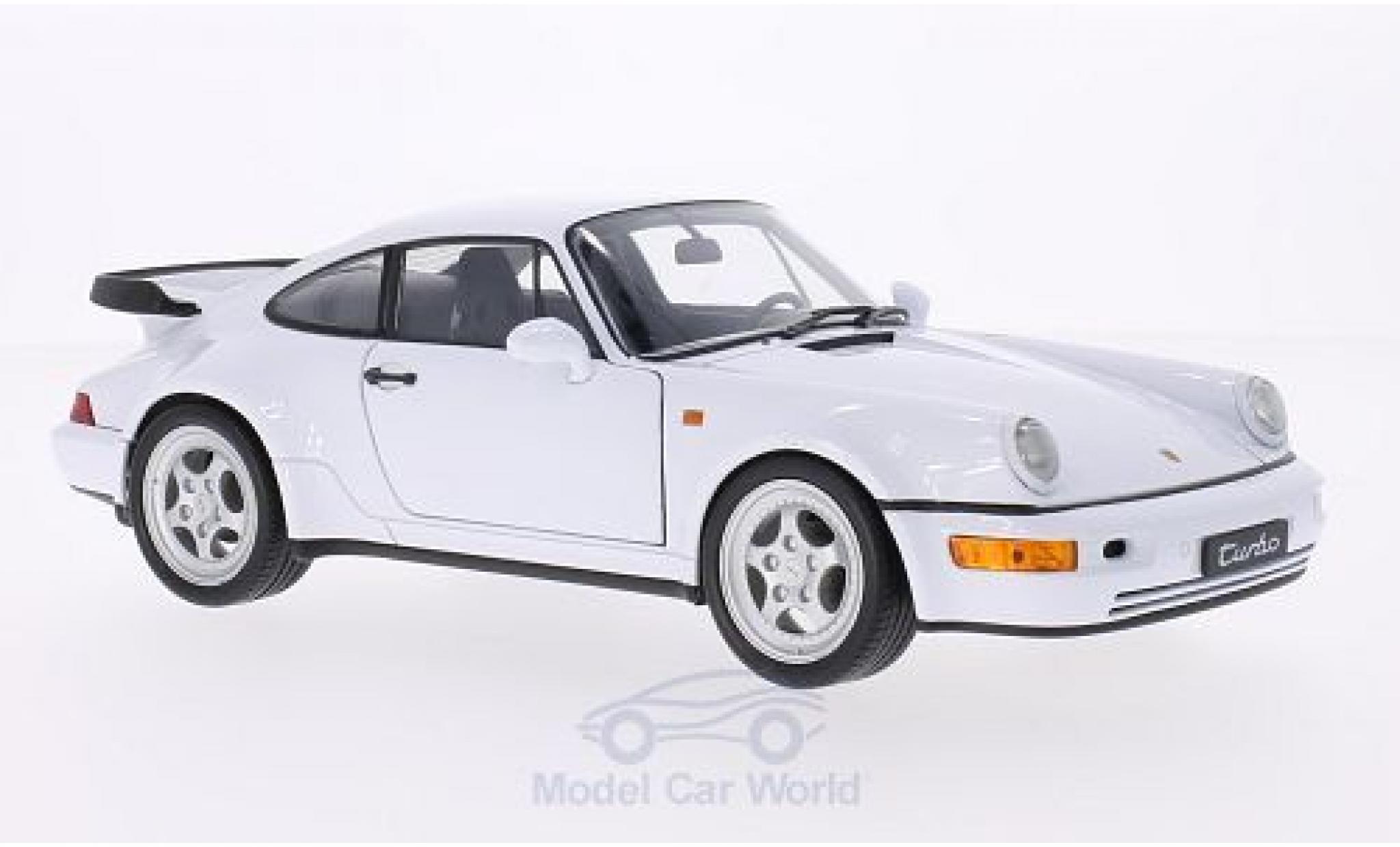 Porsche 964 Turbo 1/18 Welly 911 Turbo () wit modelauto