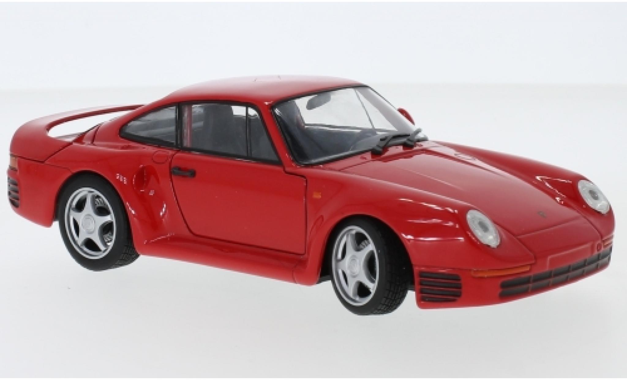 Porsche 959 1/24 Welly rood modelauto