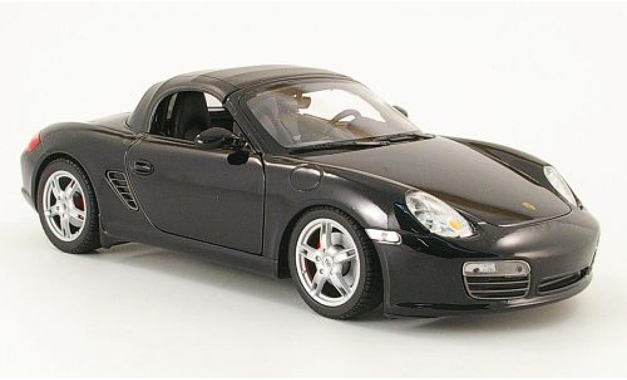 Porsche Boxster 1/18 Welly S zwart geschlossen 1:18 modelauto
