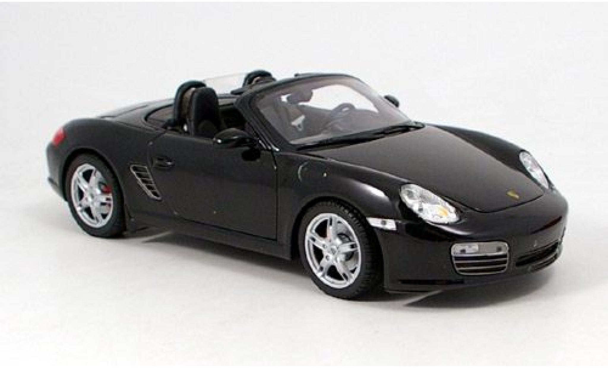 Porsche Boxster 1/18 Welly S zwart offen 1:18 modelauto