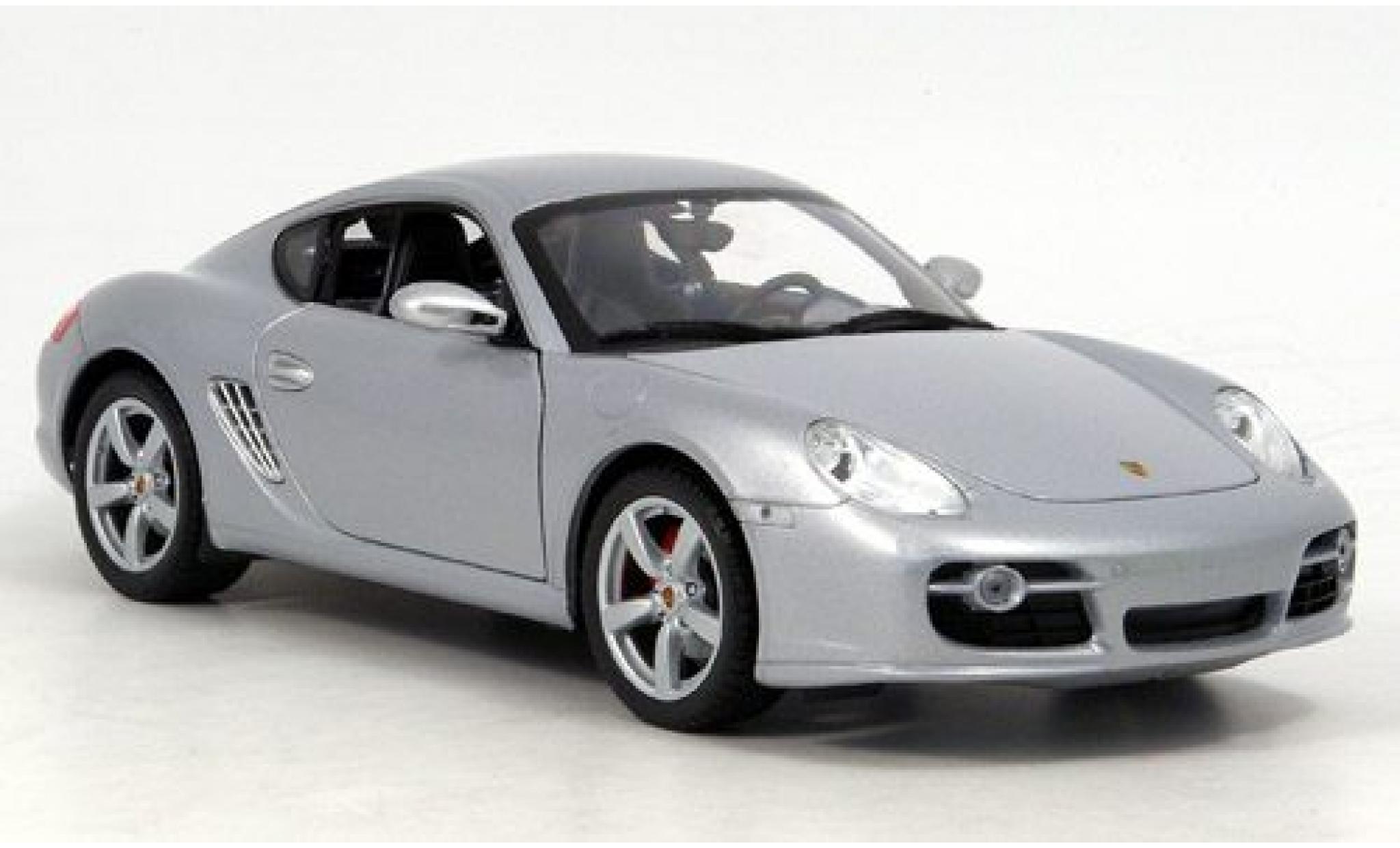 Porsche Cayman 1/18 Welly grijs 1:18 modelauto