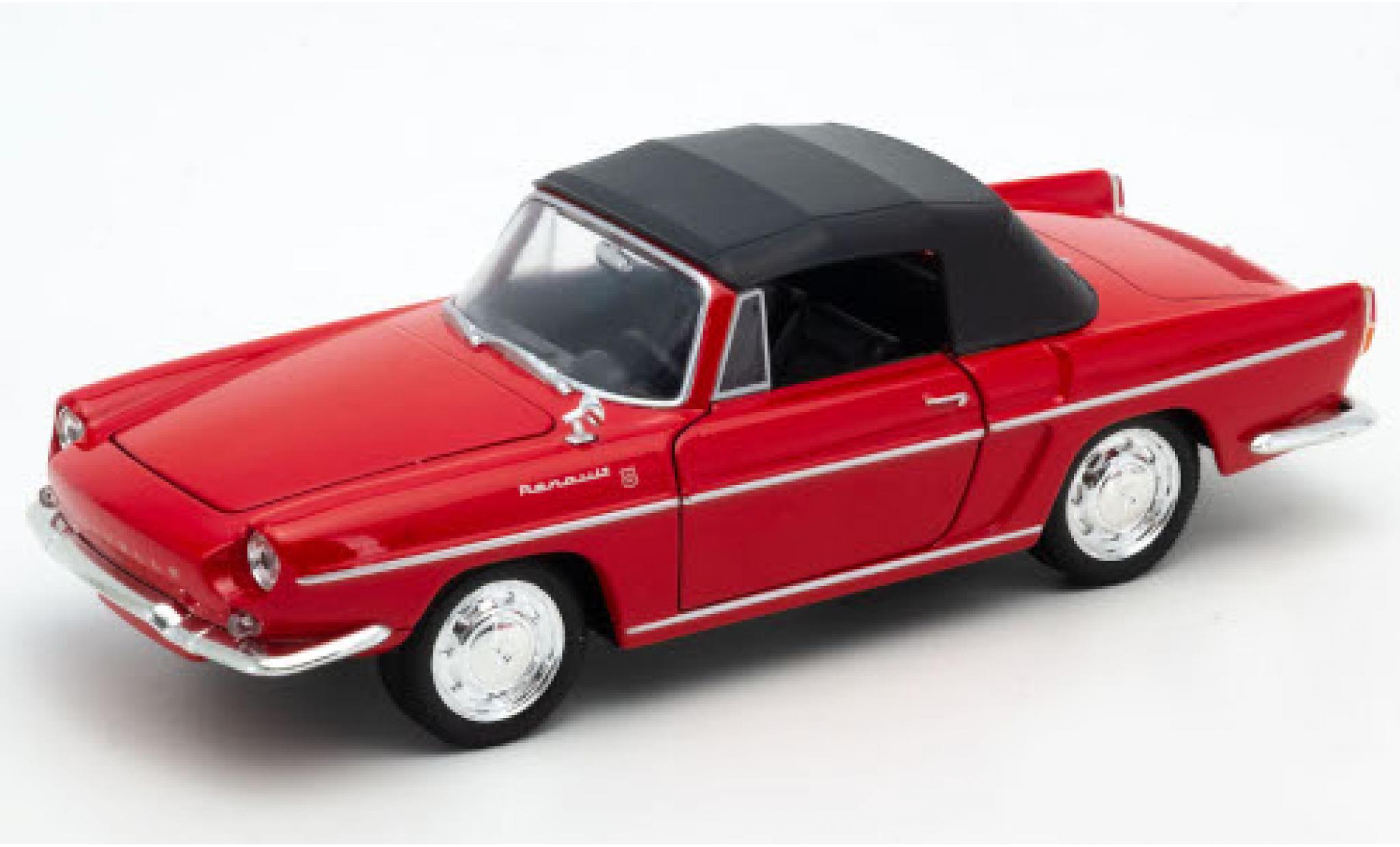 Renault Caravelle 1/24 Welly rood geschlossenes Verdeck modelauto