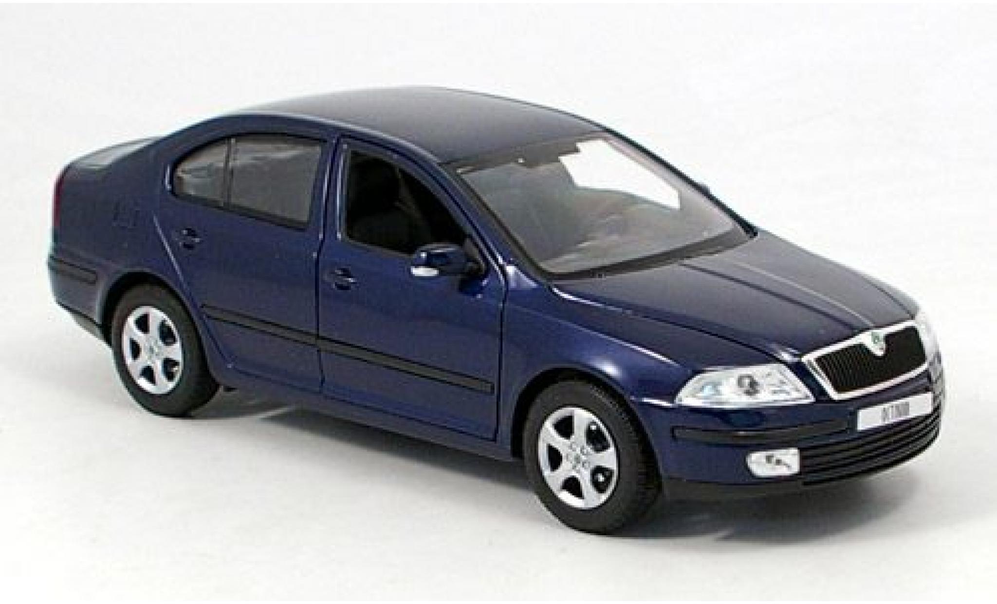 Skoda Octavia 1/24 Welly dkl.-blauw 1:24 modelauto