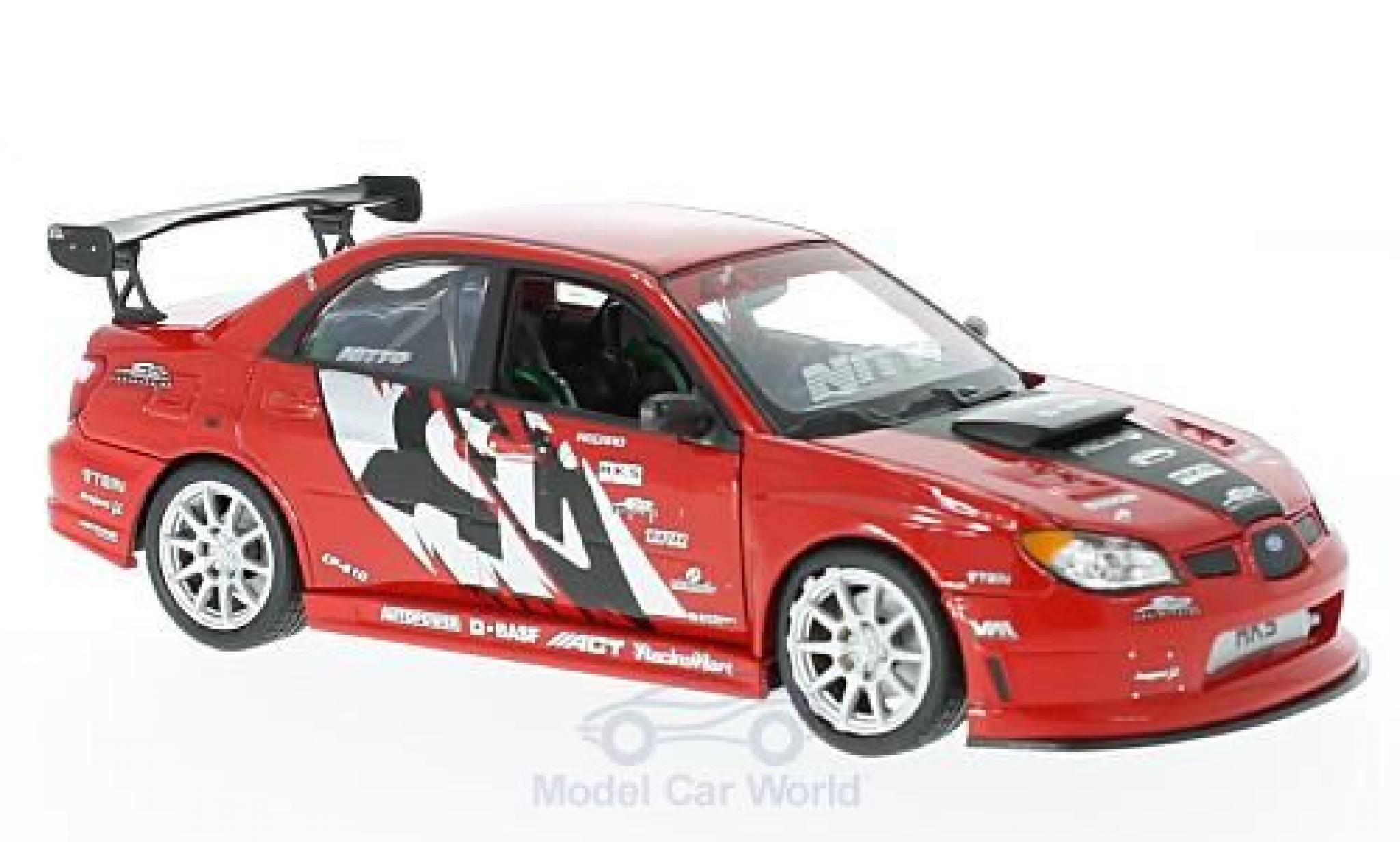 Subaru Impreza 1/24 Welly APR Performance rood/Dekor modelauto