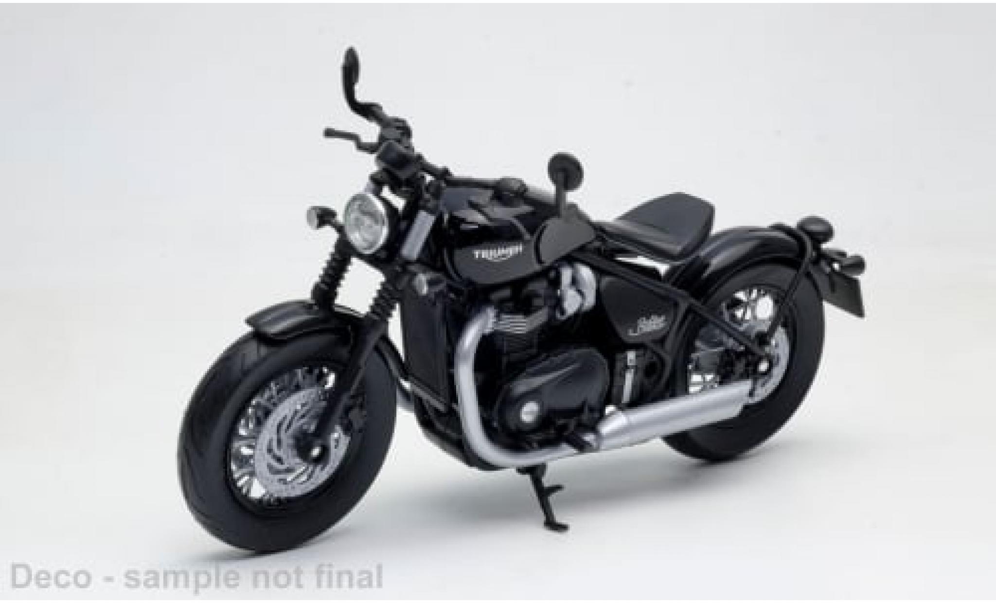 Triumph Bonneville 1/12 Welly Bobber zwart 1:12 modelauto