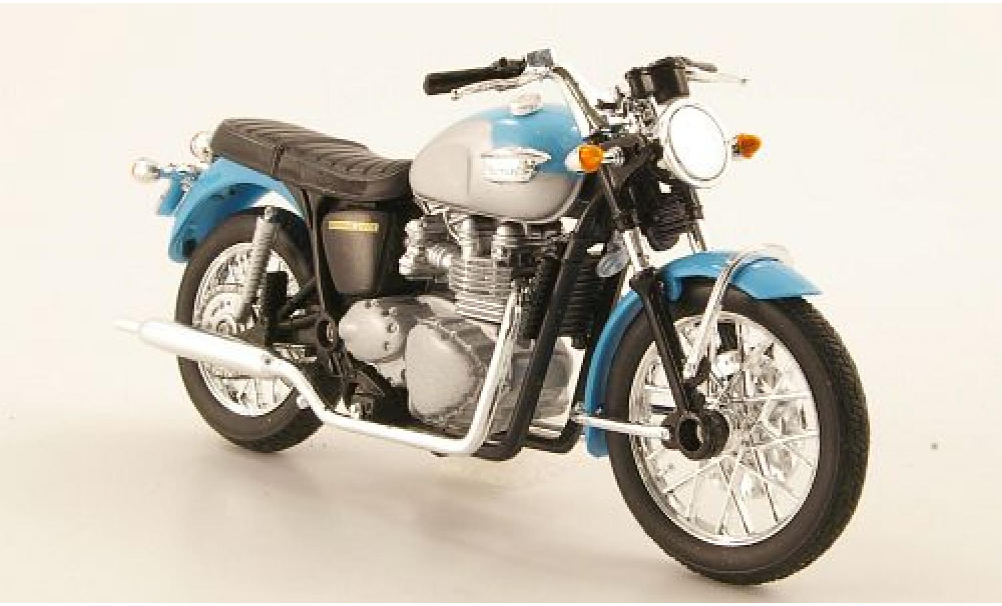 Triumph Bonneville 1/18 Welly blauw 2002 1:18 modelauto