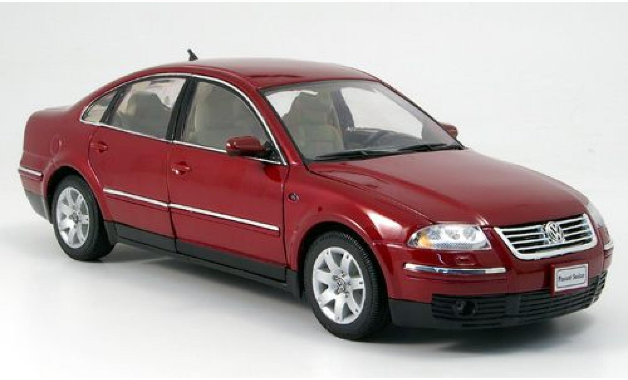 Volkswagen Passat 1/18 Welly rood-met. 2001 1:18 modelauto
