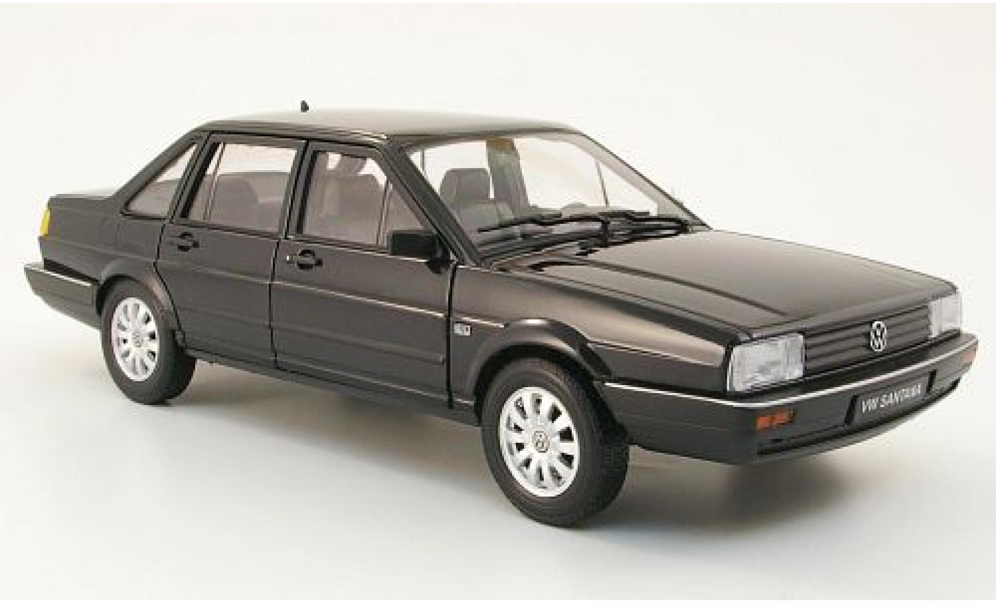 Volkswagen Santana 1/18 Welly zwart 1986 1:18 modelauto