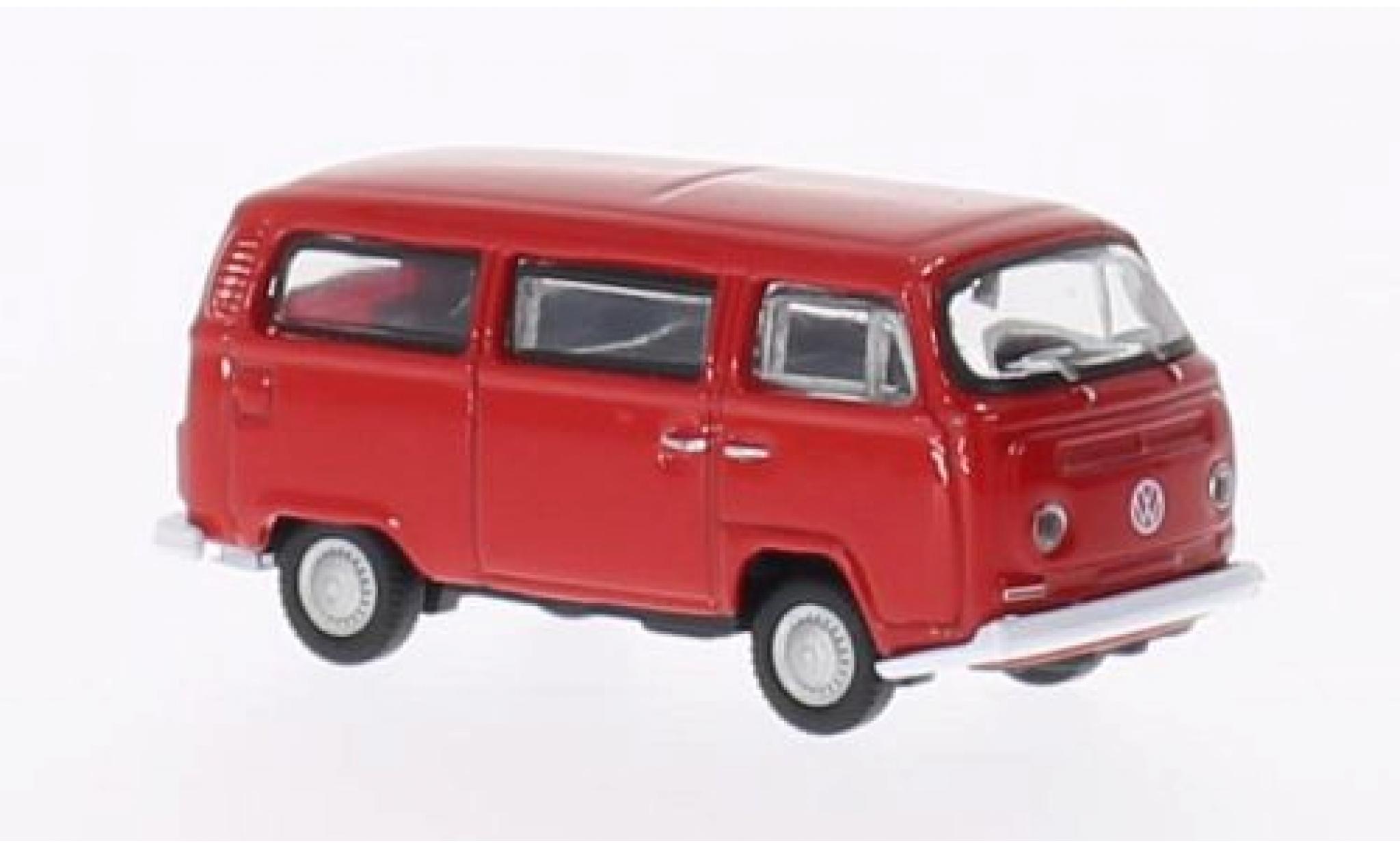 Volkswagen T2 1/24 Welly Bus rood 1972 modelauto