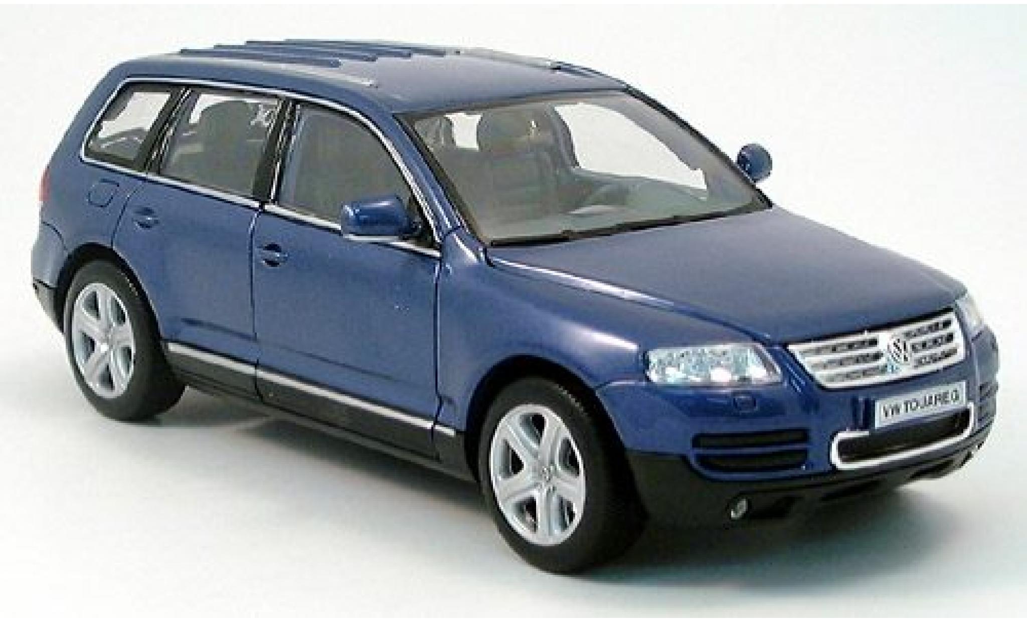 Volkswagen Touareg 1/24 Welly blauw 2002 1:24 modelauto