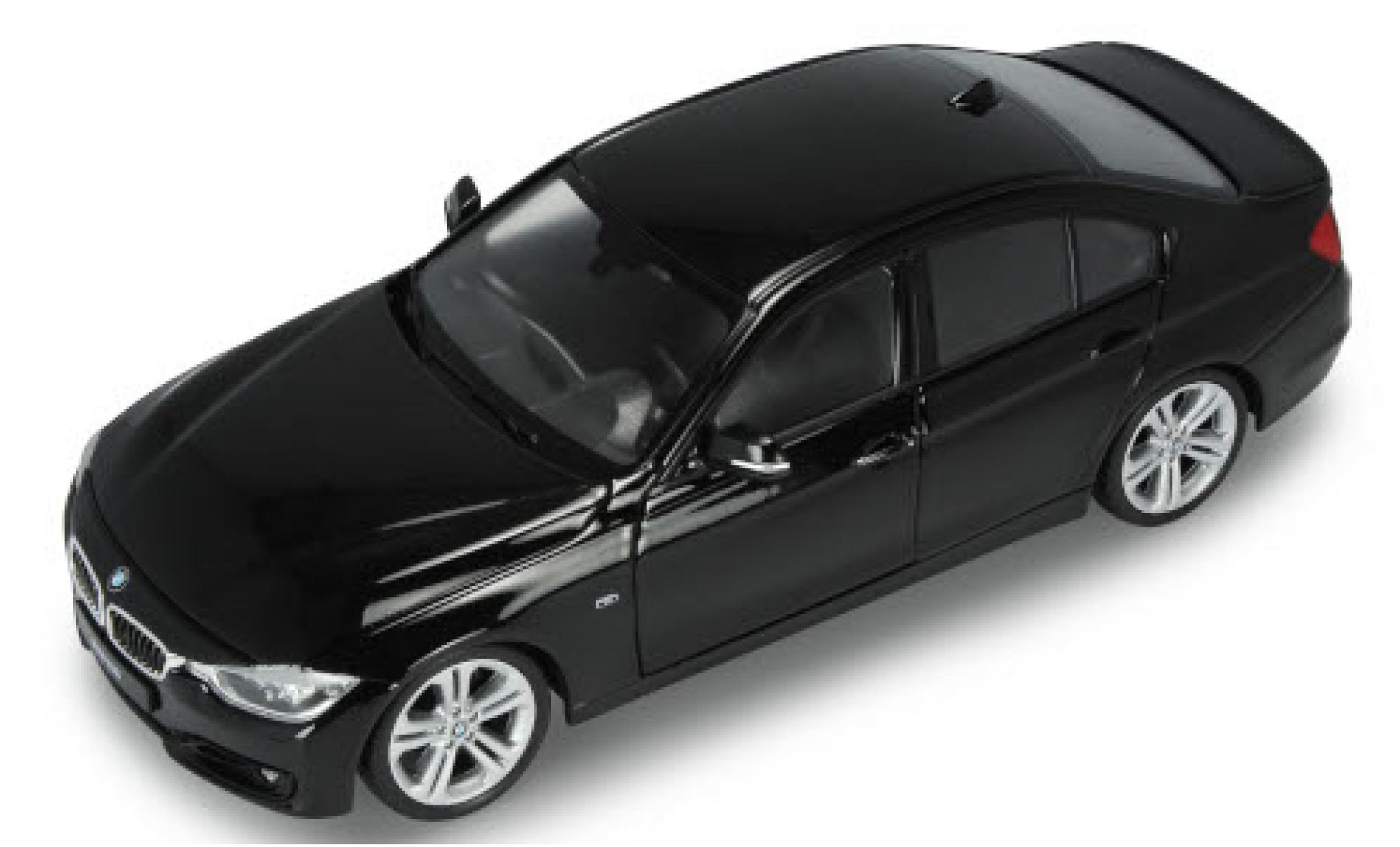 Bmw 335 1/24 Welly i (F30) zwart modelauto