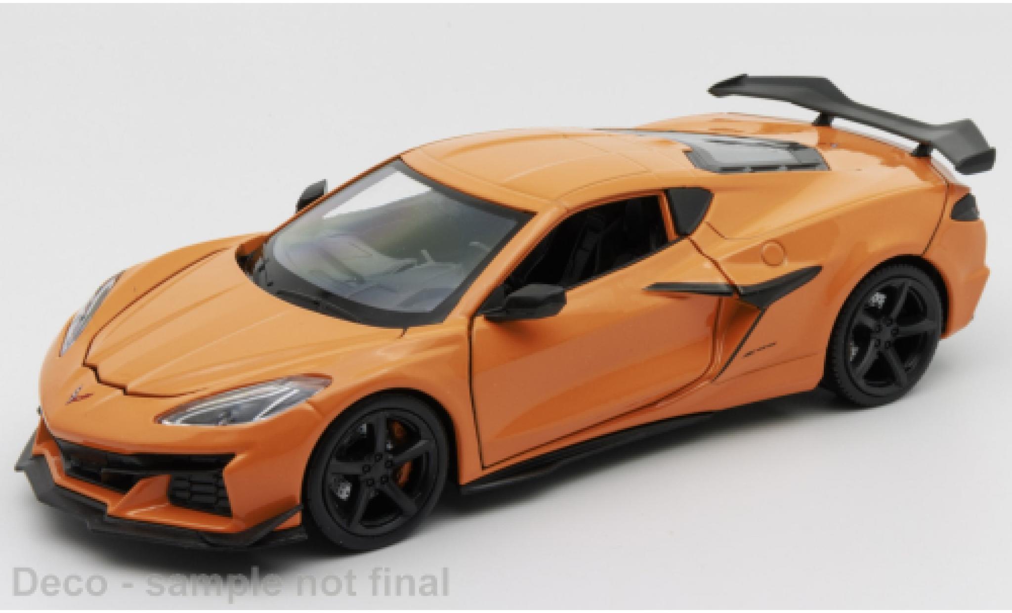 Chevrolet Corvette 1/24 Welly Z06 oranje modelauto