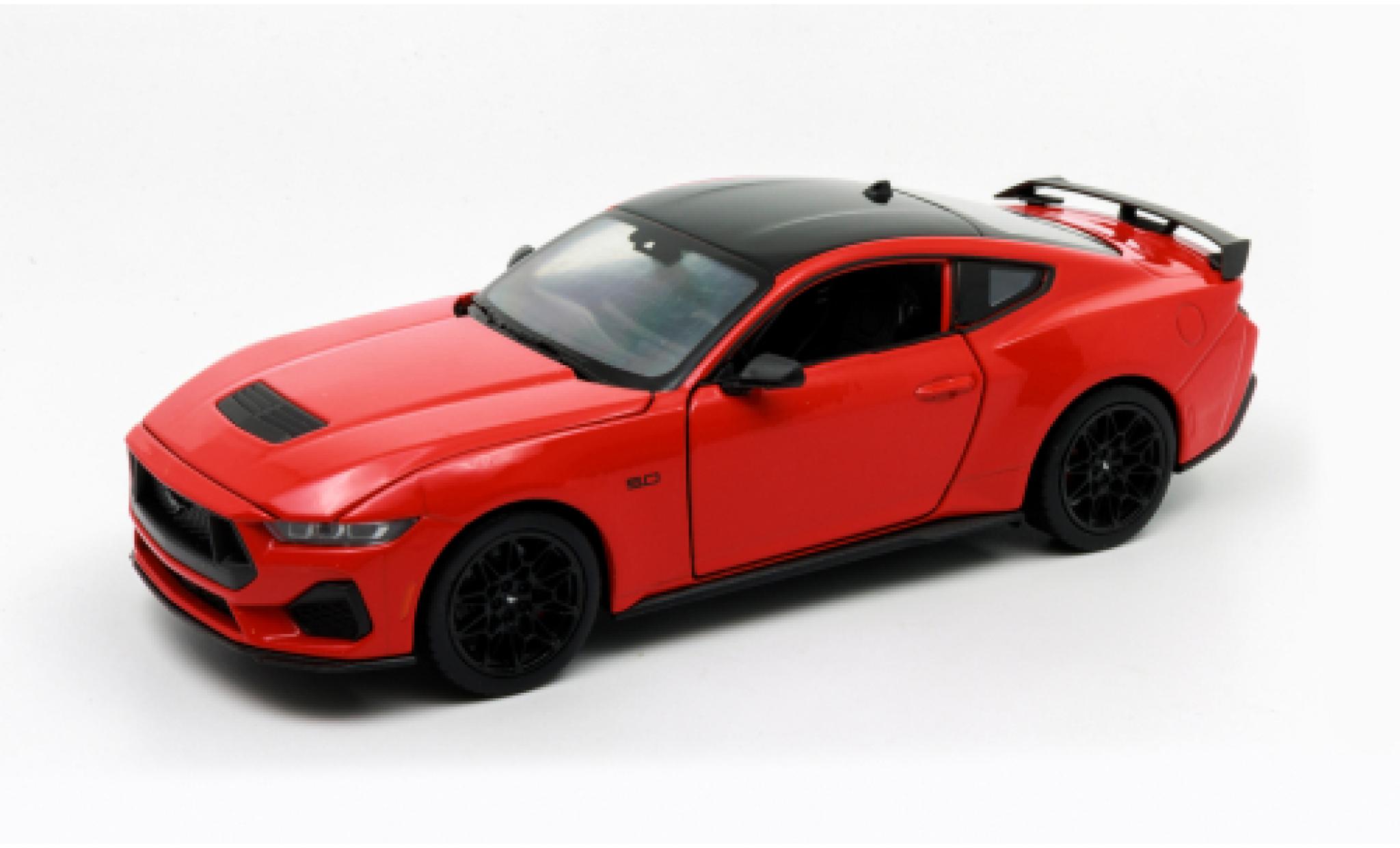 Ford Mustang 1/24 Welly rood 2024 modelauto