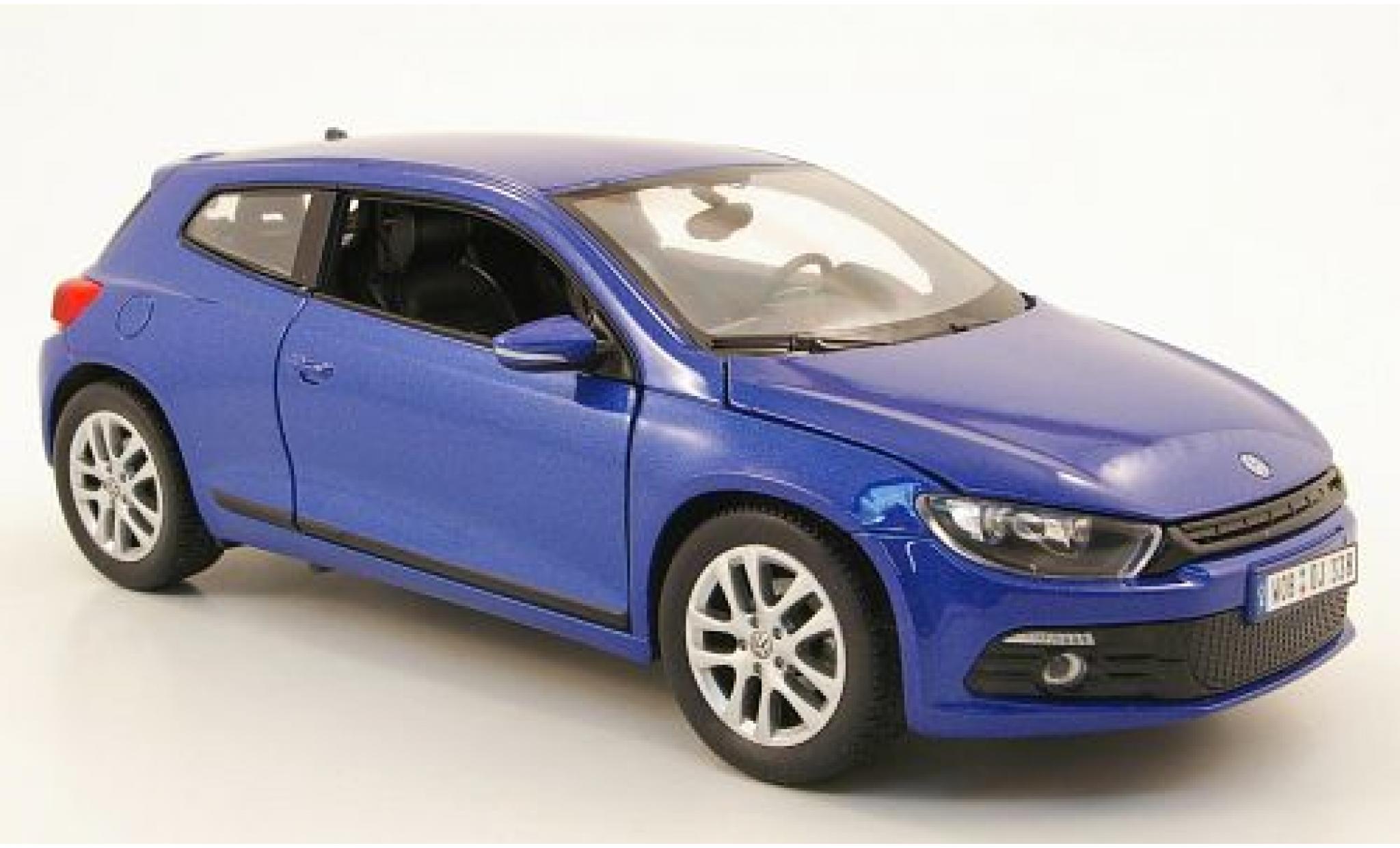 Volkswagen Scirocco 1/24 Welly 3 metallic blauw modelauto