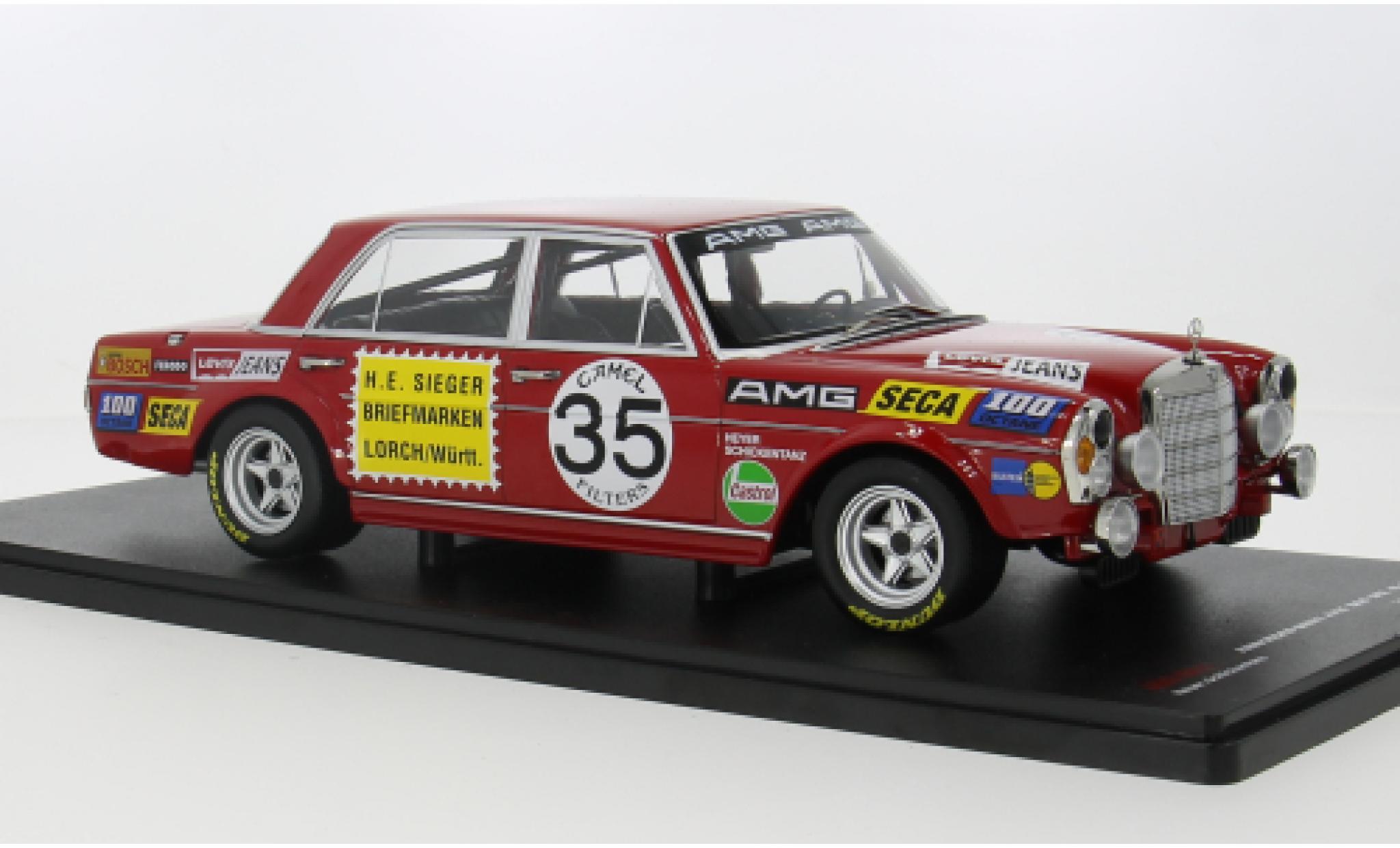 Mercedes 300 1/18 Werk83 SEL 6.3 (W109) 24h Spa 1971 Hannen Alt #35 1:18 modelauto