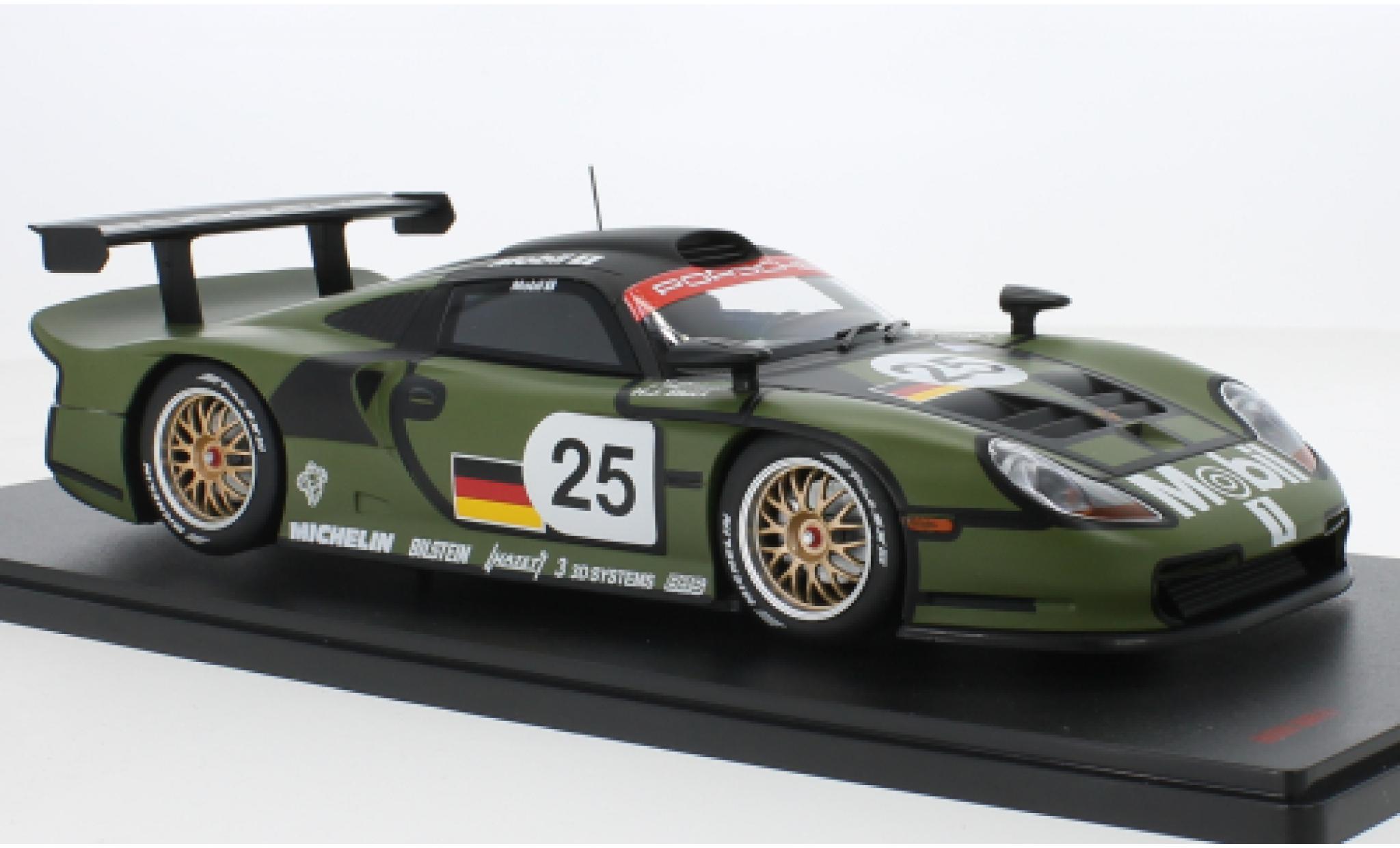 Porsche 996 GT1 1/18 Werk83 911 No.25 24h Le Mans Pre-Qualifying 1997 modelauto