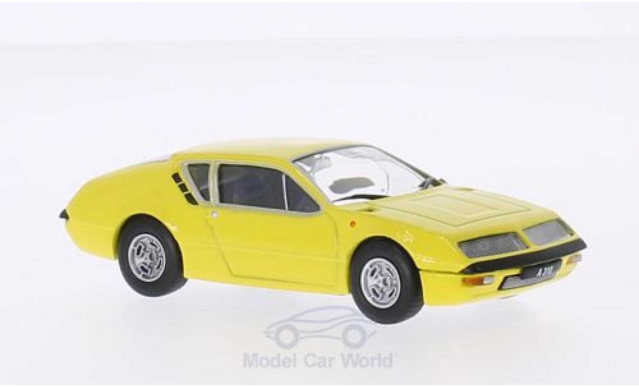 Alpine A310 1/43 WhiteBox Renault 1600 geel 1972 modelauto
