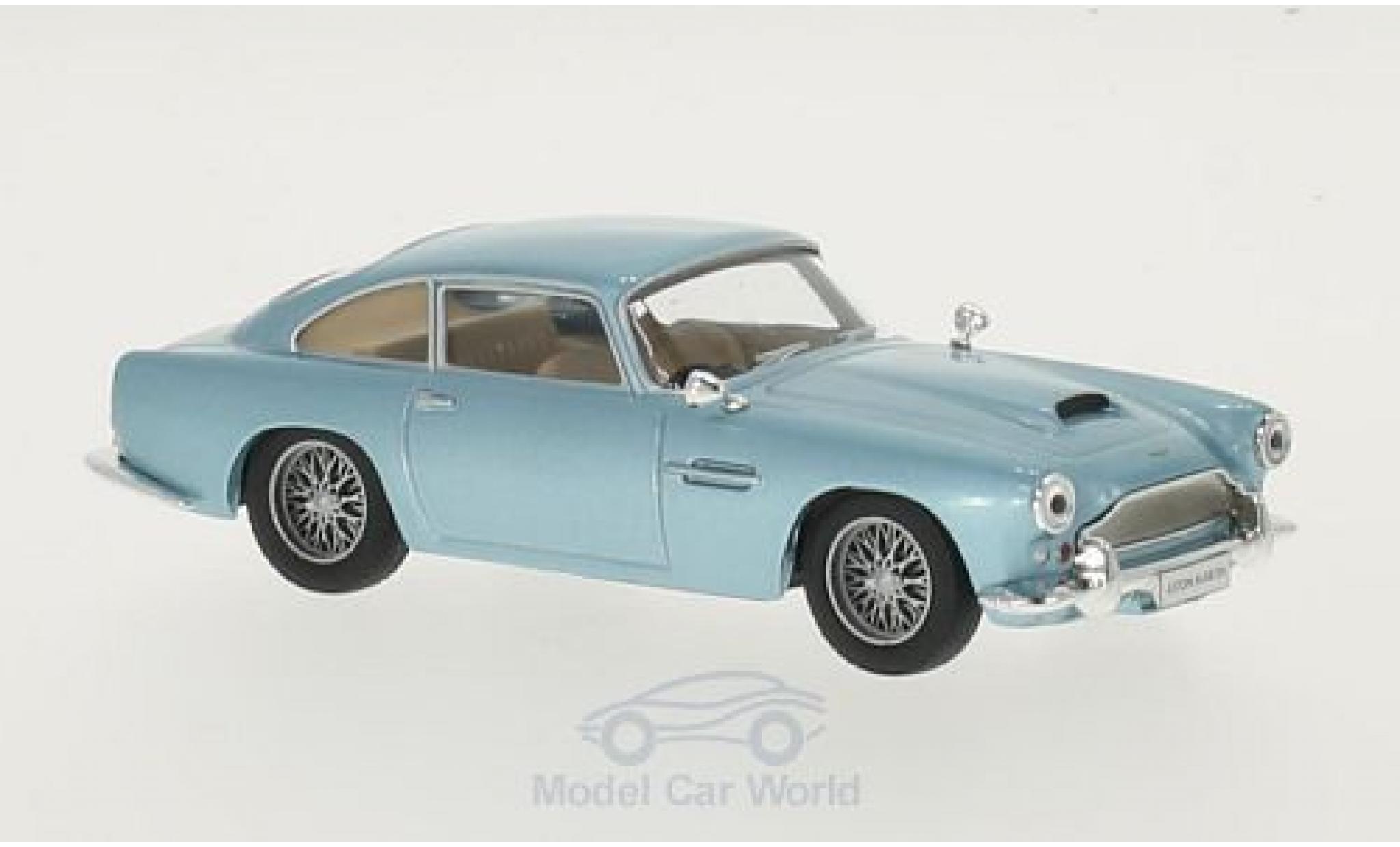 Aston Martin DB4 1/43 WhiteBox DB 4 metallic blauw 1958 modelauto