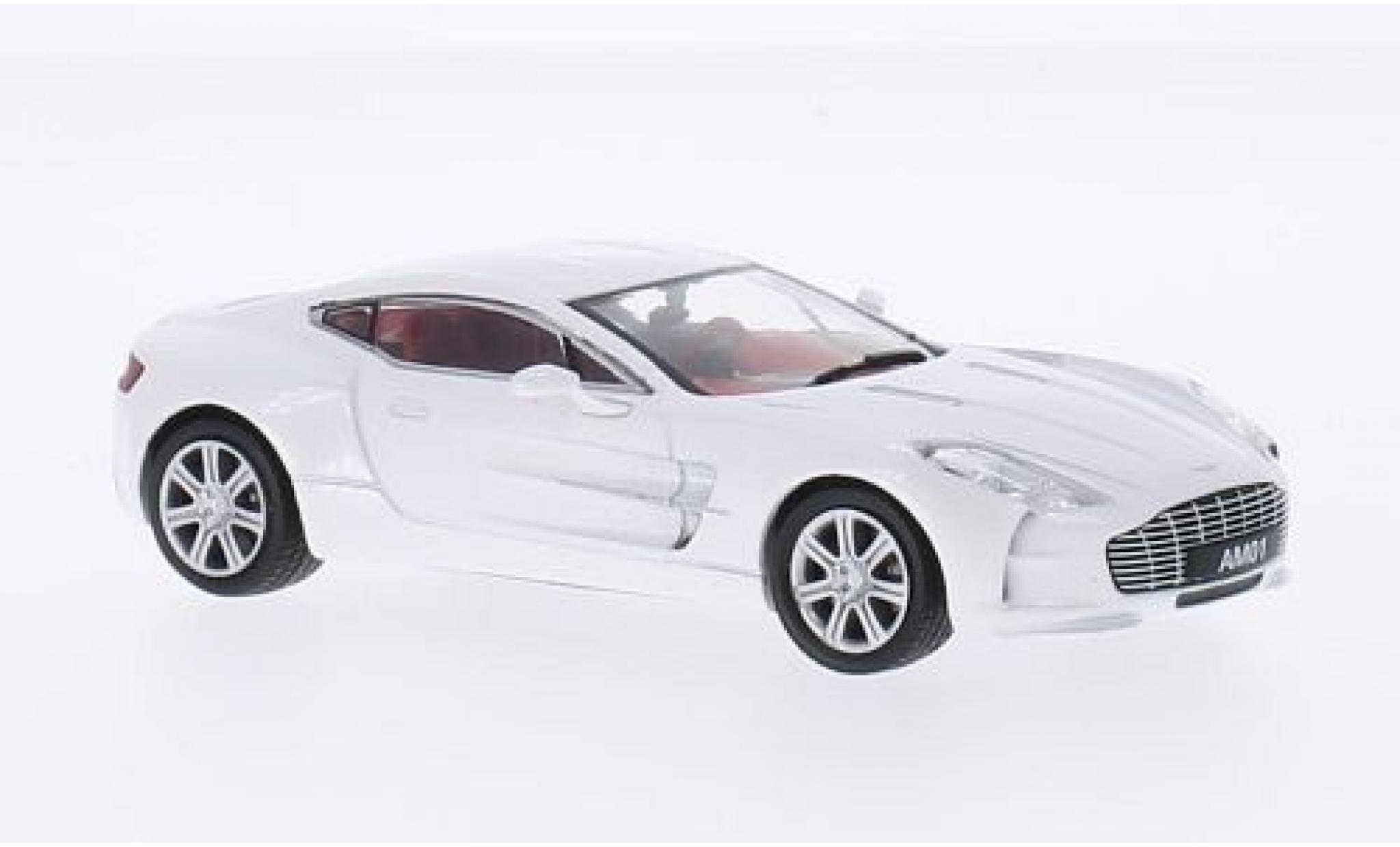 Aston Martin One-77 1/43 WhiteBox metallic wit 2010 modelauto