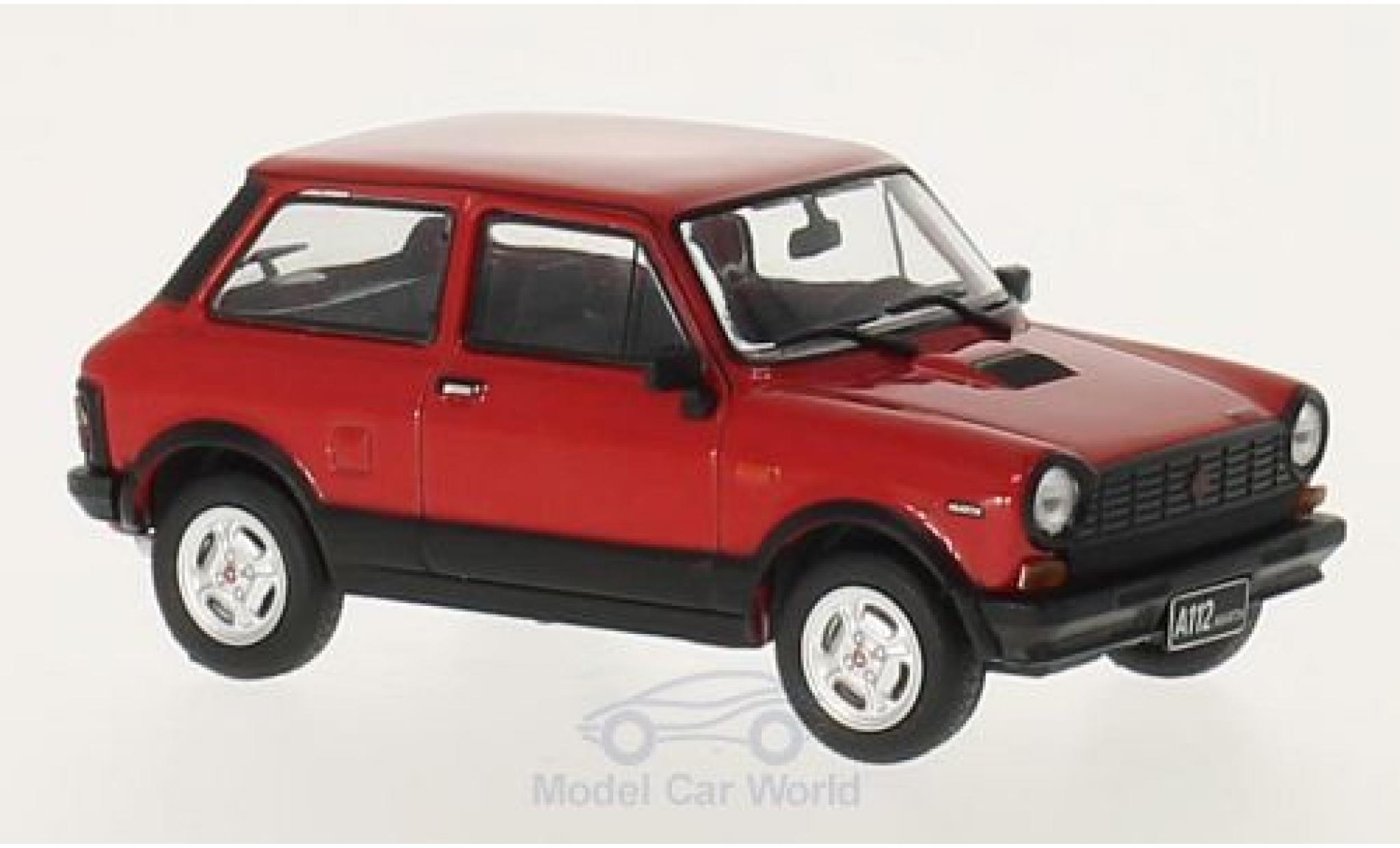 Autobianchi A112 1/43 WhiteBox Abarth rood/zwart 1979 modelauto