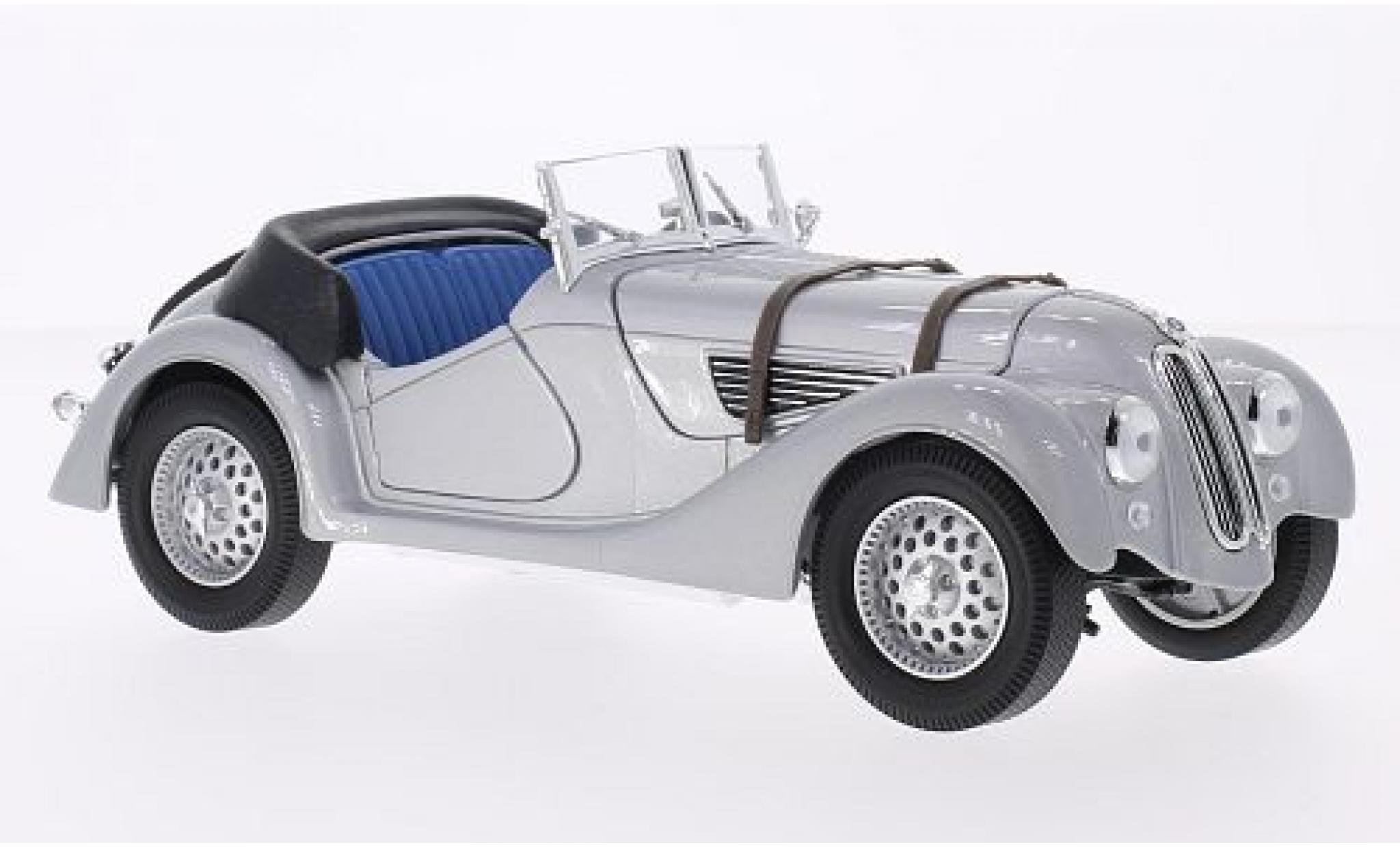 Bmw 328 1/18 WhiteBox grijs 1940 Verdeck couch&eacute; avec modelauto