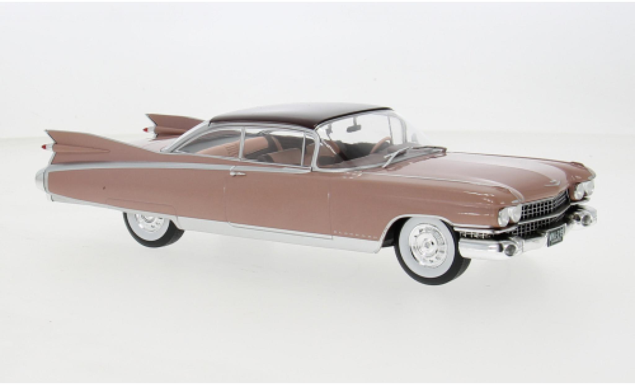 Cadillac Eldorado 1/24 WhiteBox Seville metallic roze 1959 1:24 modelauto