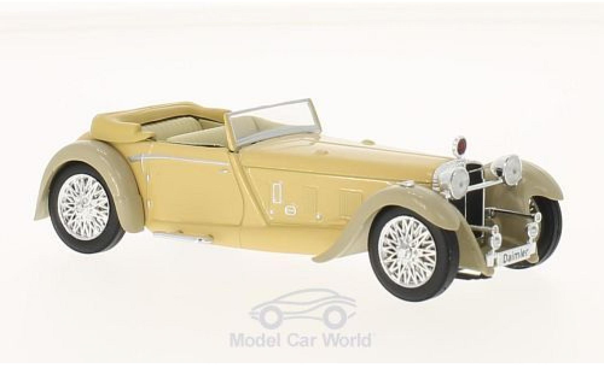 Daimler Double Six 1/43 WhiteBox 50 Cabriolet beige/grijs RHD 1931 modelauto