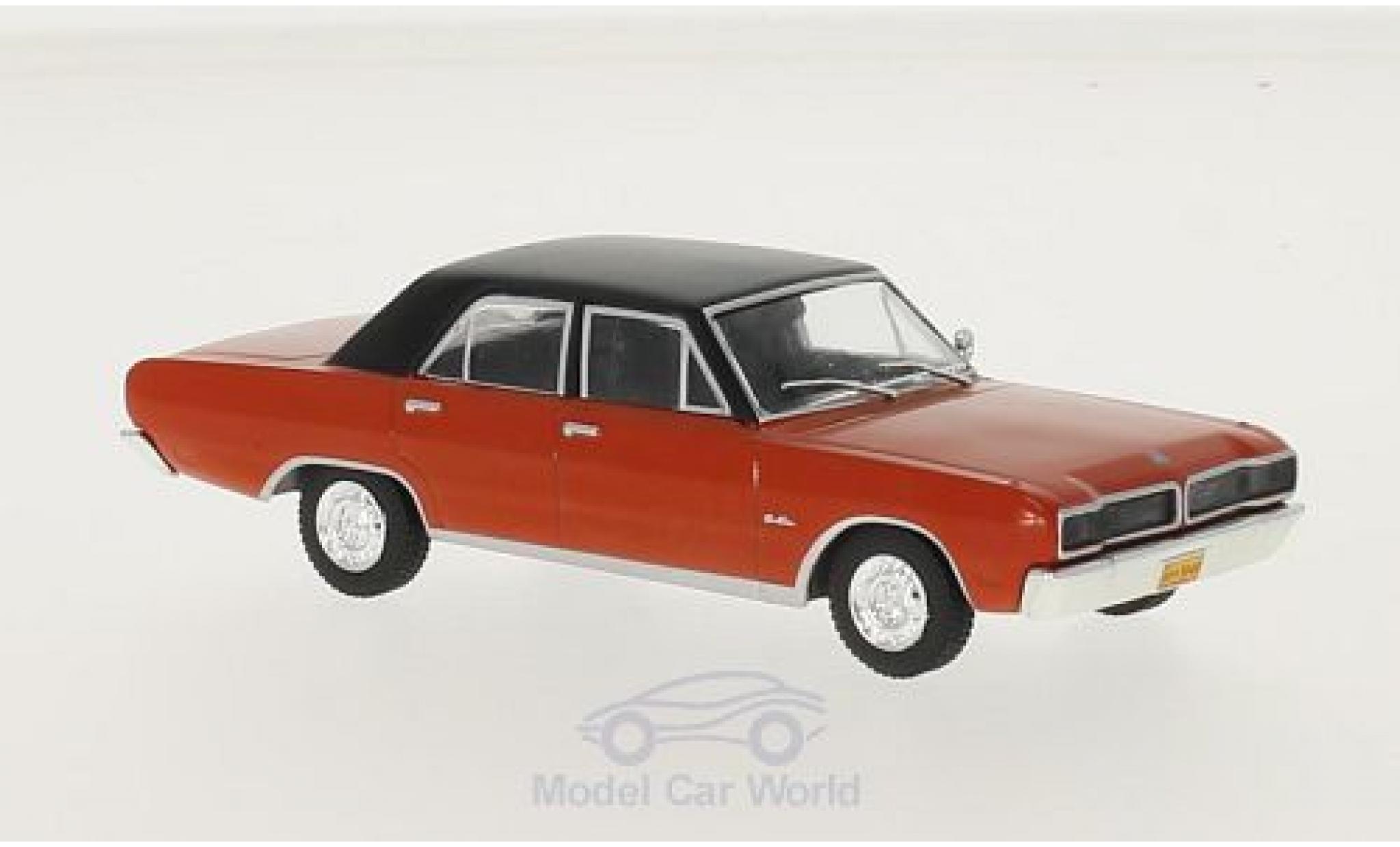 Dodge Charger 1/43 WhiteBox R/T rood/zwart 1975 modelauto